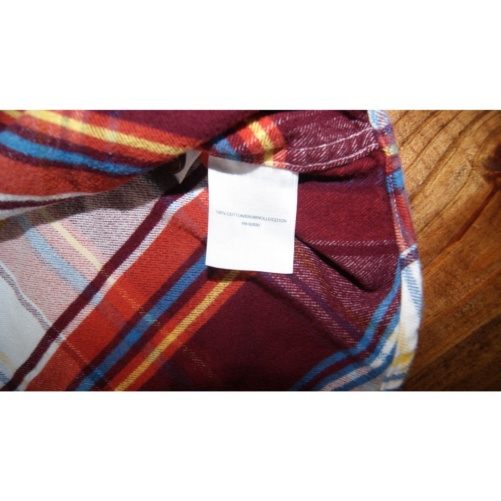 Lands' End Lands End M 15-151/2 Autumn Fall Plaid Flannel Shirt Button Size US M / EU 48-50 / 2 - 4 Thumbnail