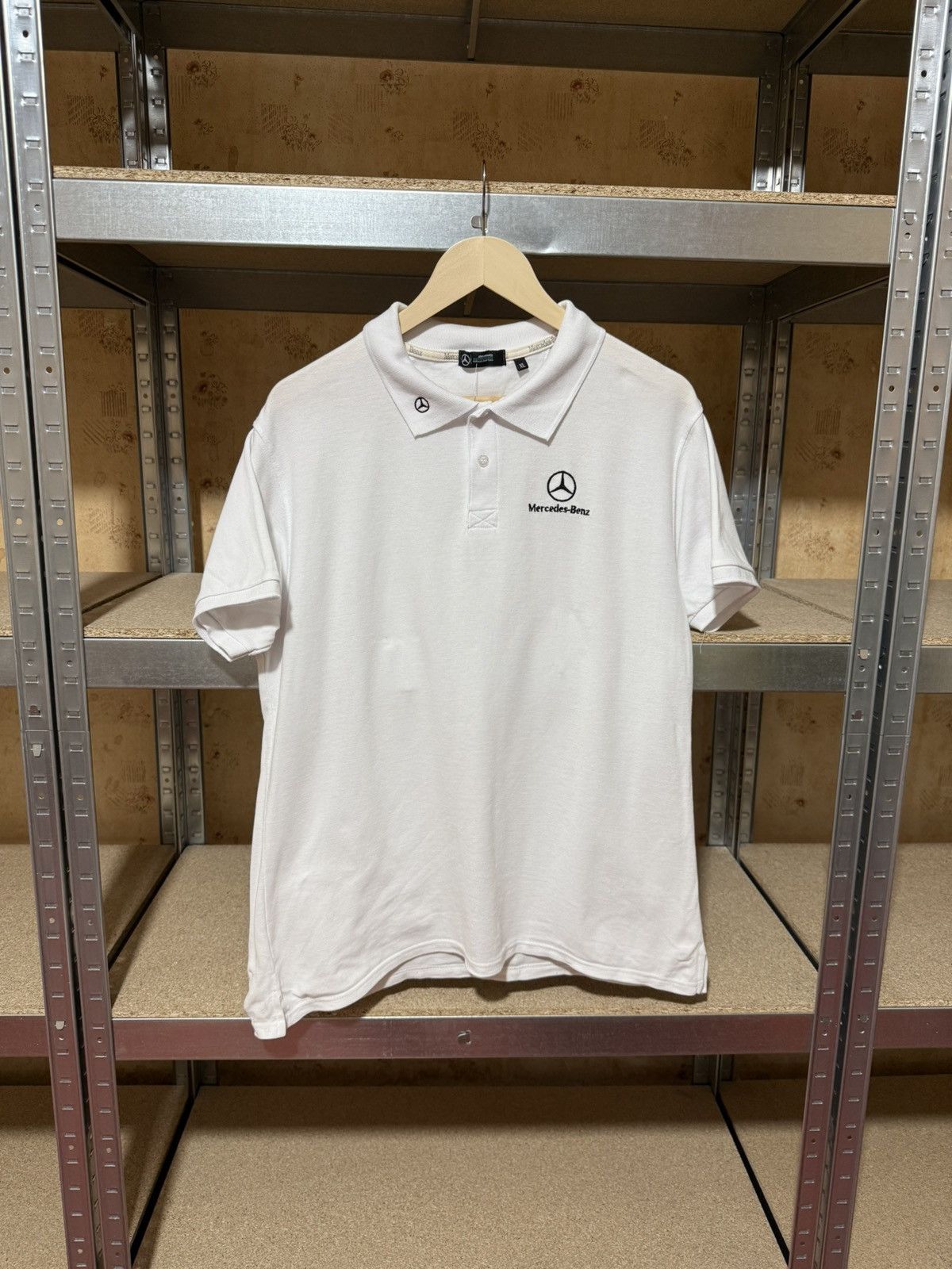 Formula 1 × Mercedes-Benz Vintage 90’s Mercedes-Benz Racing F1 NASCAR Polo T-Shirt Size US XL / EU 56 / 4 - 1 Thumbnail