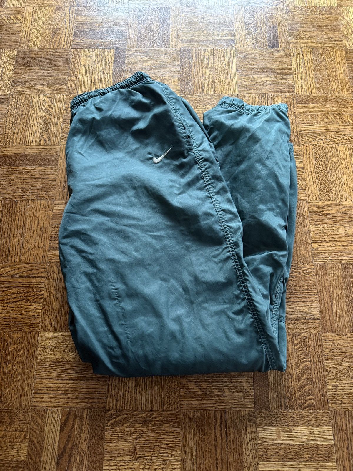 Nike Vintage 90s Nike Lined Track Warmup Windbreaker Pants Size US 34 / EU 50 - 1 Thumbnail