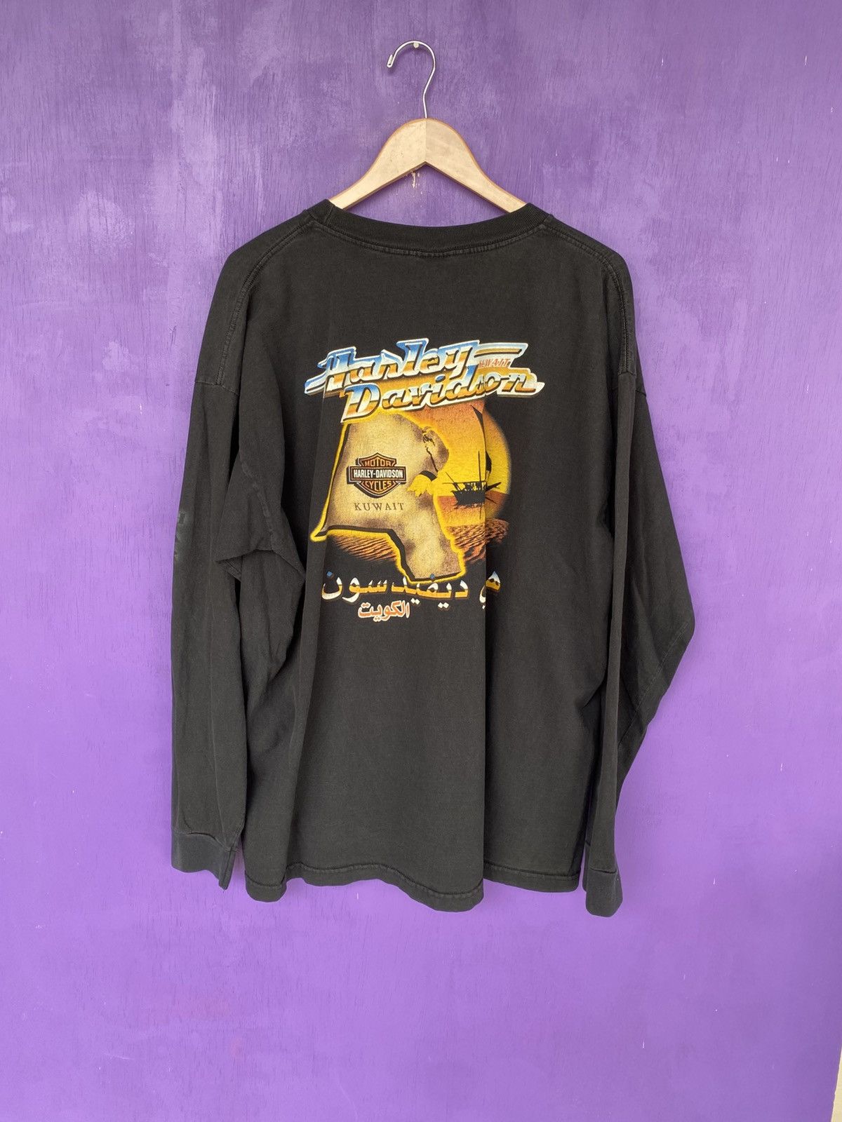 Harley Davidson Vintage 00s Harley Davidson skull long-sleeve Size US XXL / EU 58 / 5 - 2 Thumbnail