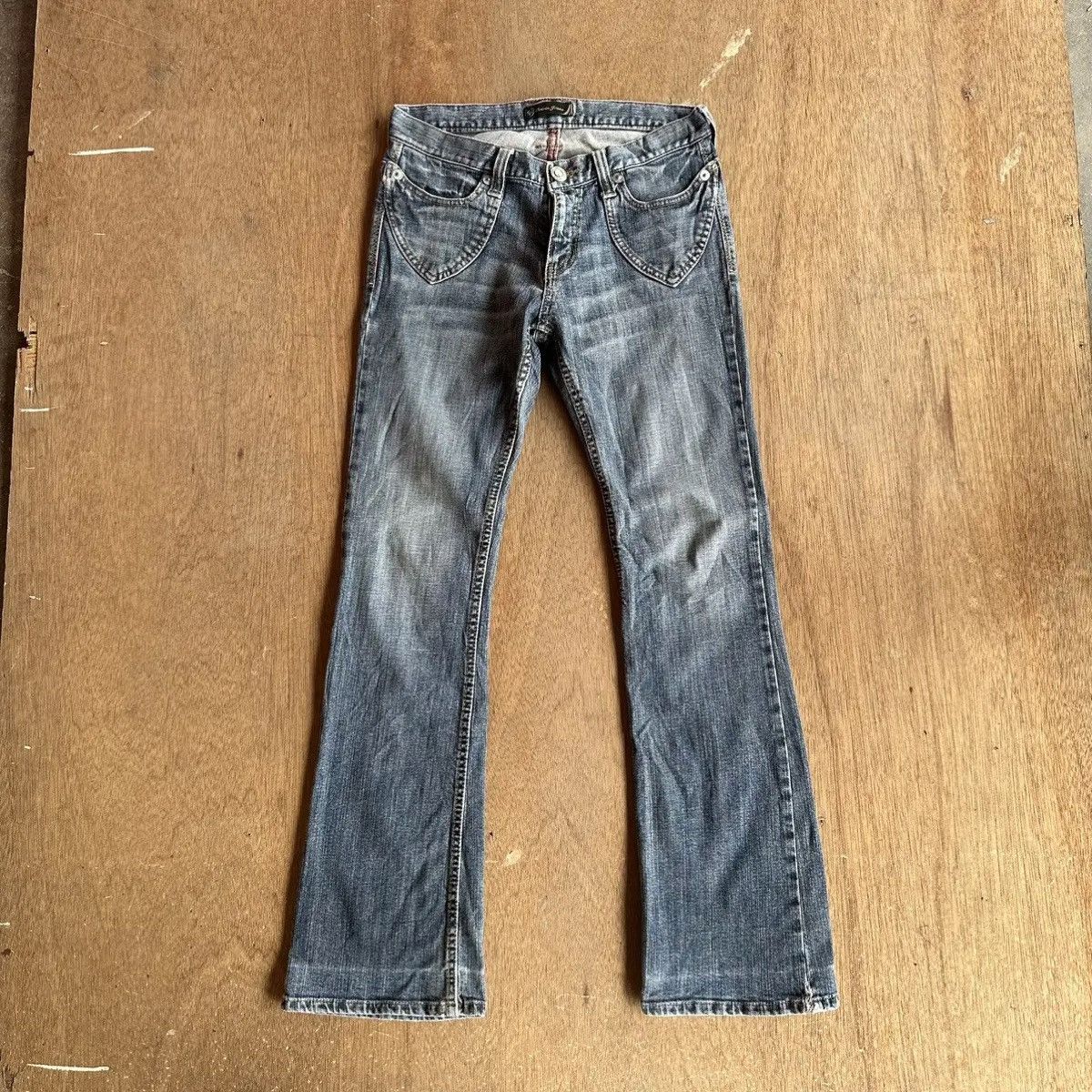 Japanese Brand FLARE/BOOTCUT🔥VINTAGE ORIRIN JEANS LOW RISE DENIM PANTS Size 28" / US 6 / IT 42 - 1 Thumbnail