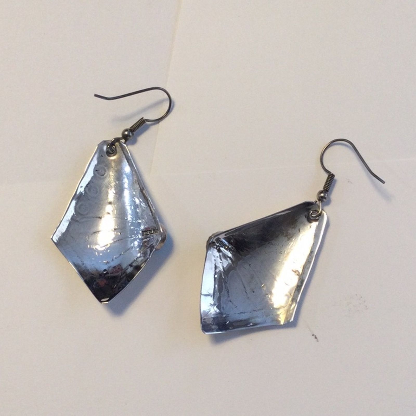 Other Silver & Turquoise Art Deco Fan Dangle Vintage Earrings Size ONE SIZE - 7 Thumbnail