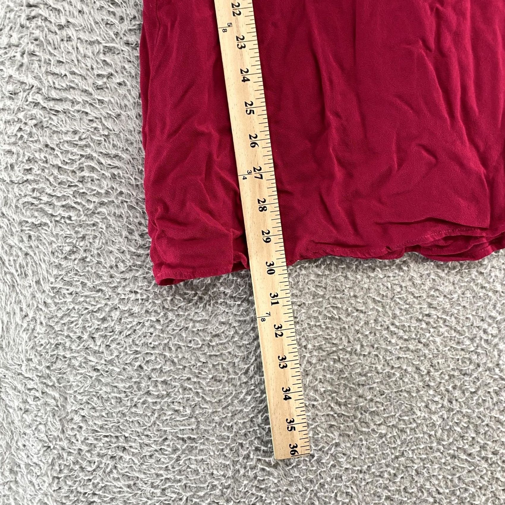 Reformation Reformation Annabelle Mini Dress Womens 12 Rhubarb Tie Strap Scoop Neck Smocked Size XL / US 12-14 / IT 48-50 - 4 Thumbnail