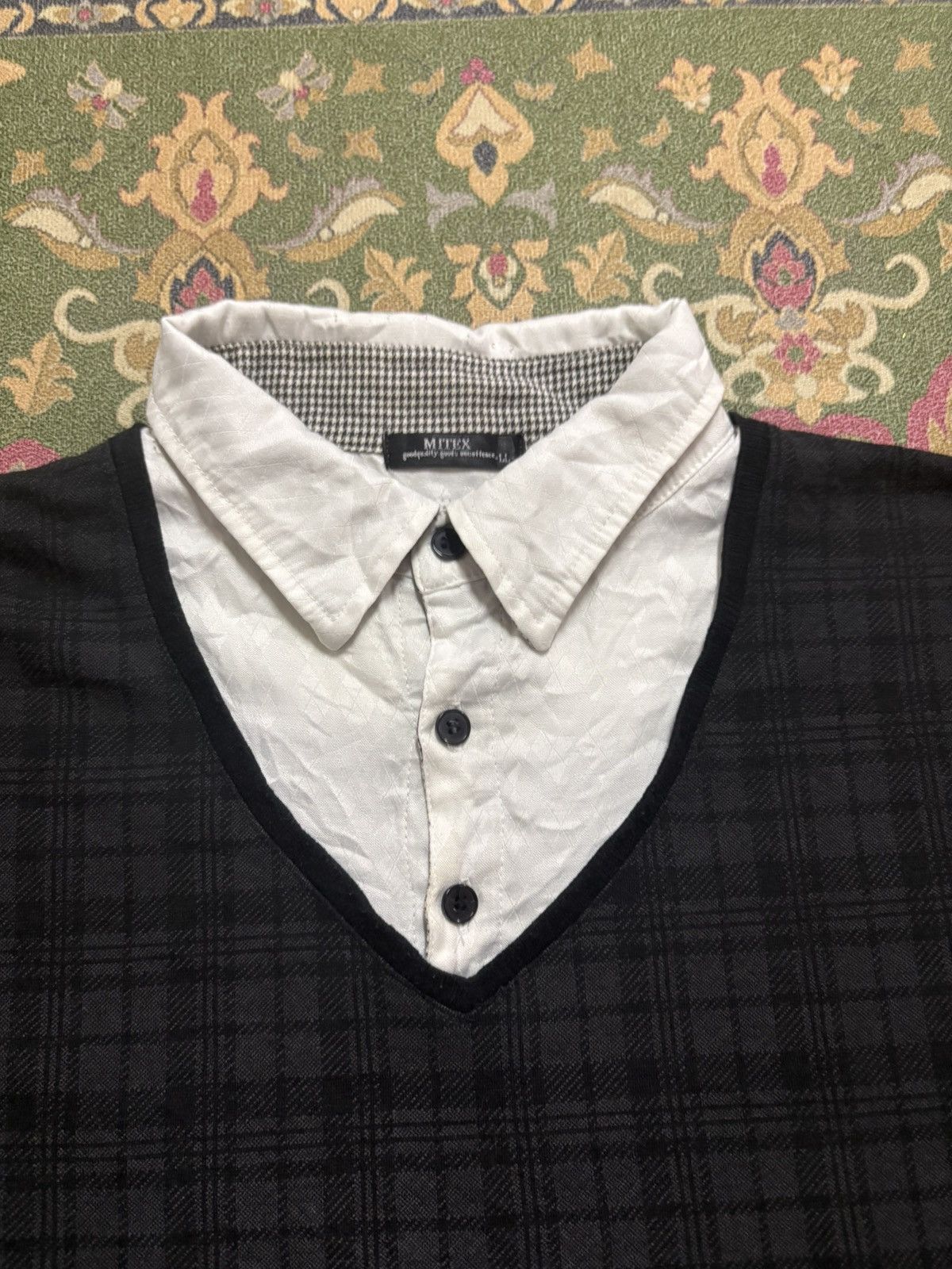Japanese Brand × Vintage Vintage Japanese Brand MITEX Double LayerLong Sleeve T-Shirt Size US M / EU 48-50 / 2 - 3 Thumbnail