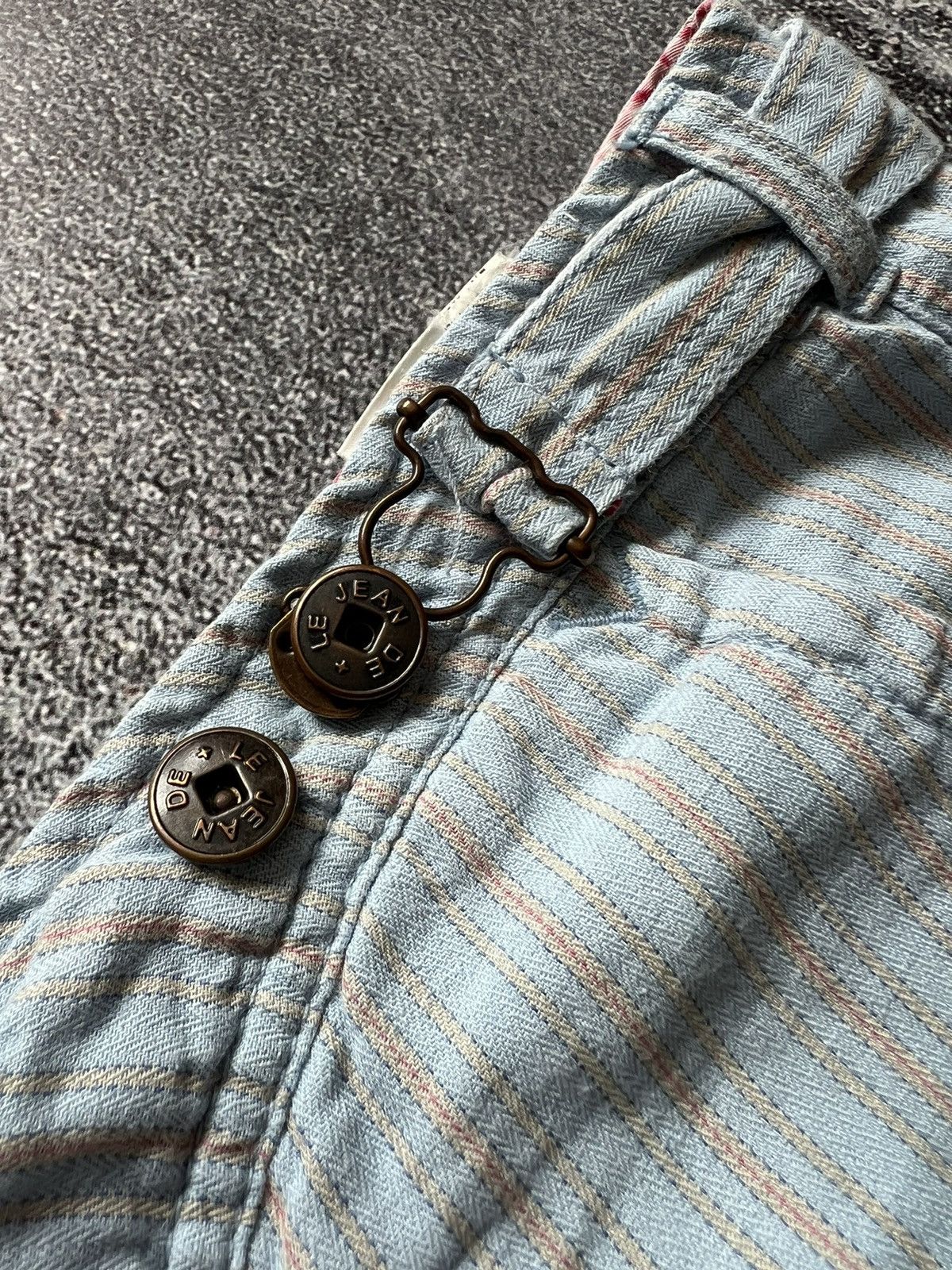 Marithe + Francois Girbaud Rare Vintage Linen Marithe Francois Girbaud Blue Pants Size US 32 / EU 48 - 5 Thumbnail