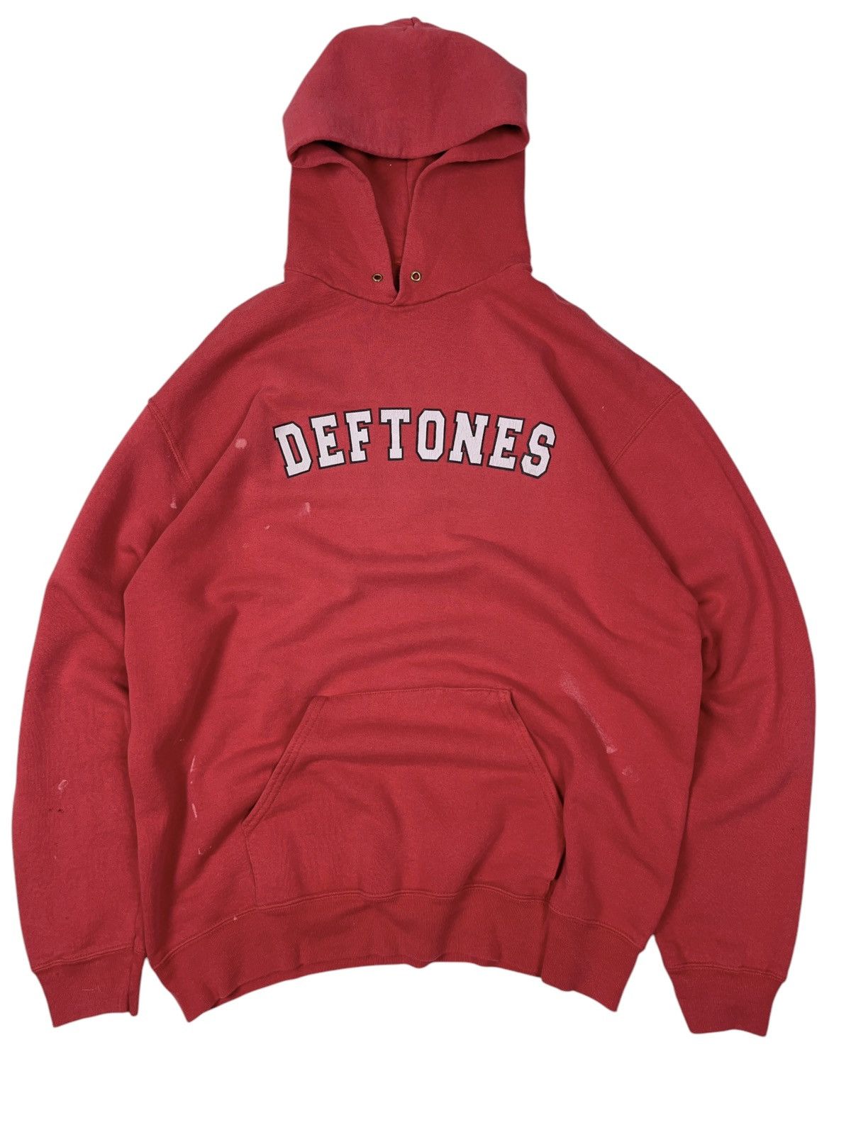 Vintage 00s Deftones Distressed Spell Out Hoodie y2k rare