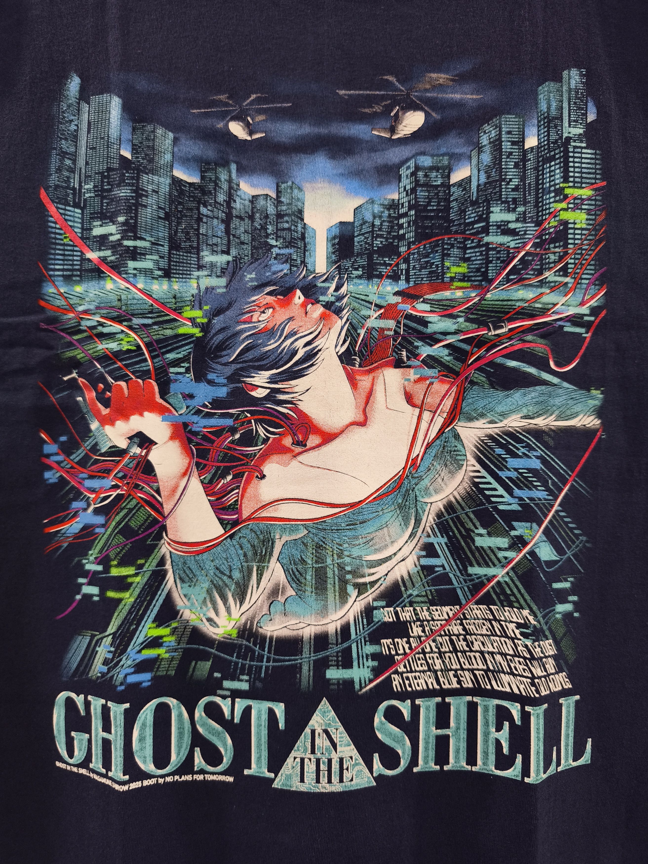 Anime Ghost In The Shell 1995 Navy T-shirt Size US XL / EU 56 / 4 - 2 Thumbnail
