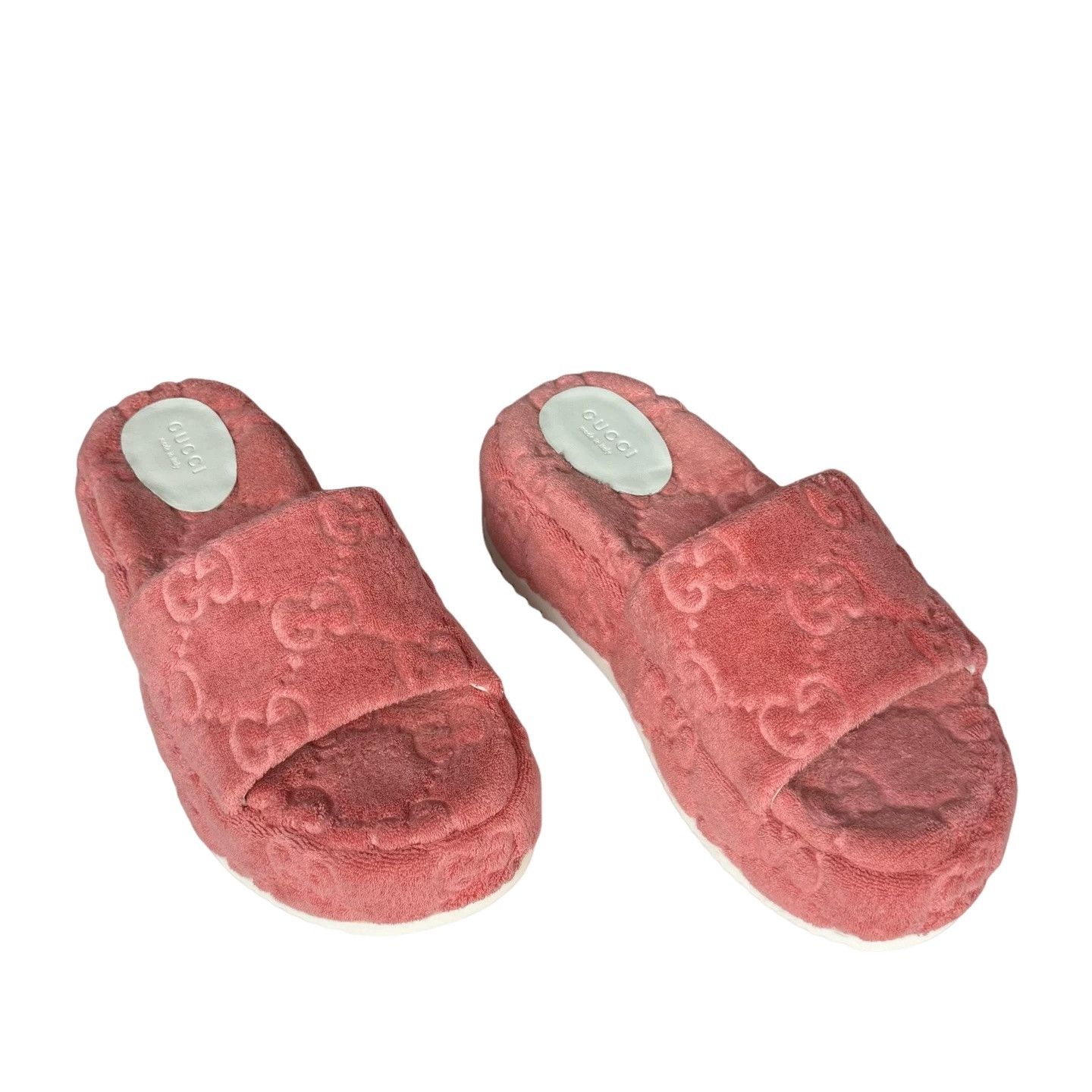 Gucci Gucci Pink Logo Platform Slides Size 37 Size US 7 / IT 37 - 1 Thumbnail