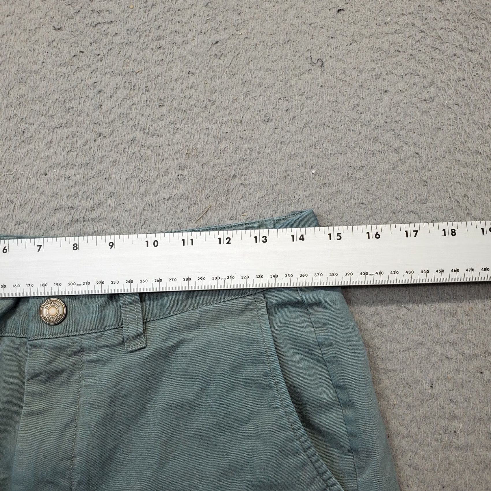 Bonobos Bonobos Chino Shorts Women's 29 Green Cotton Regular Low Waist Slash Pockets Summer 29 Womens Size 29" - 5 Thumbnail