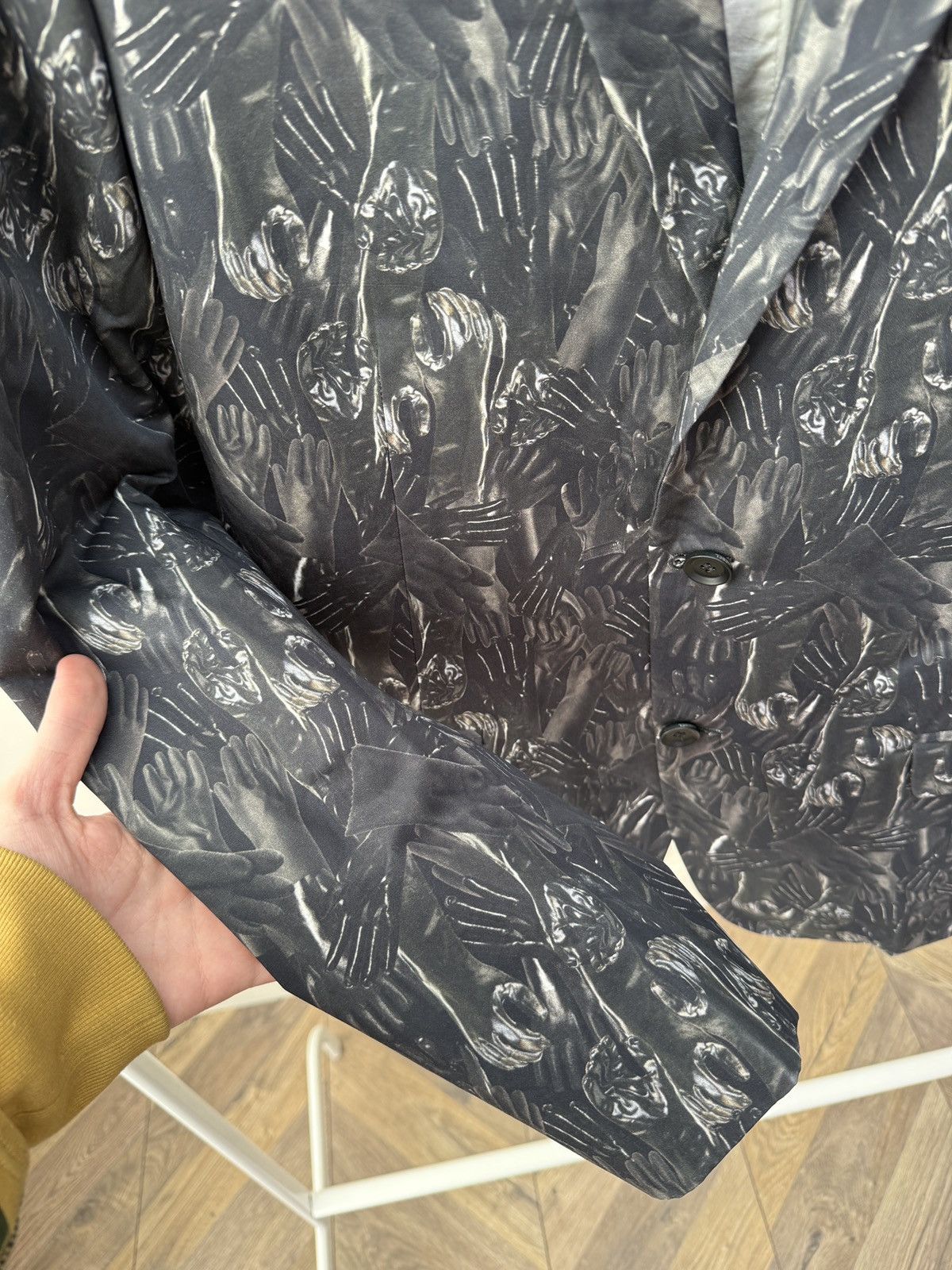 Diesel Vintage Diesel Blazer Jacket Abstract Graphic Print Size 50R - 5 Thumbnail