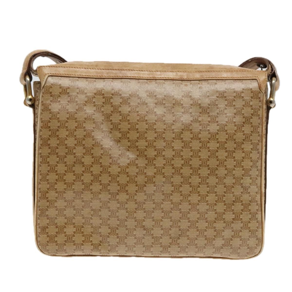 Celine CELINE Macadam Canvas Shoulder Bag Beige Size ONE SIZE - 3 Thumbnail