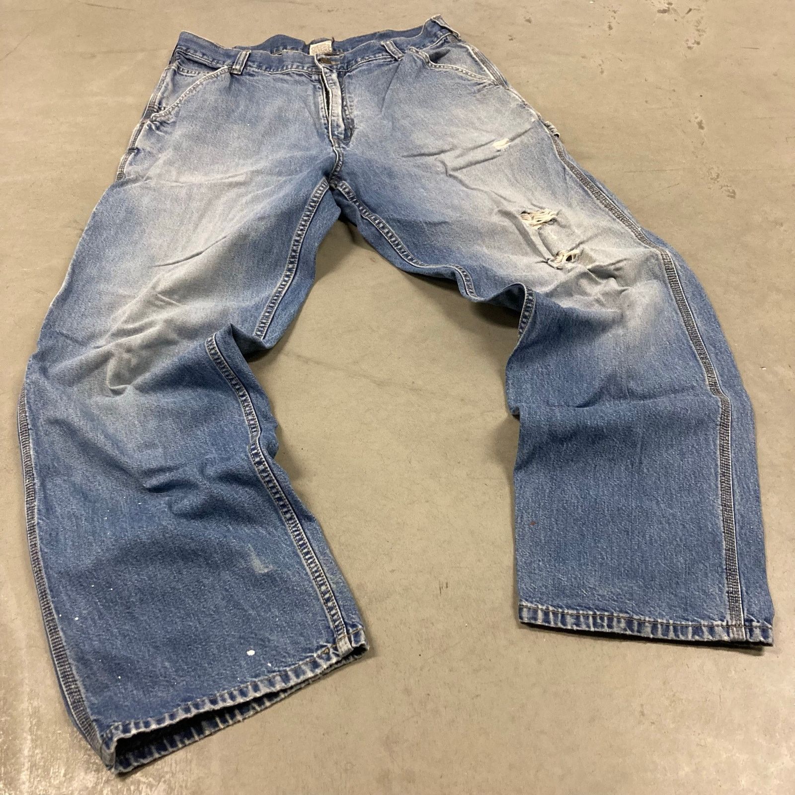 Vintage vintage faded open trails carpenter cargo jeans 34x32 Size US 34 / EU 50 - 1 Thumbnail