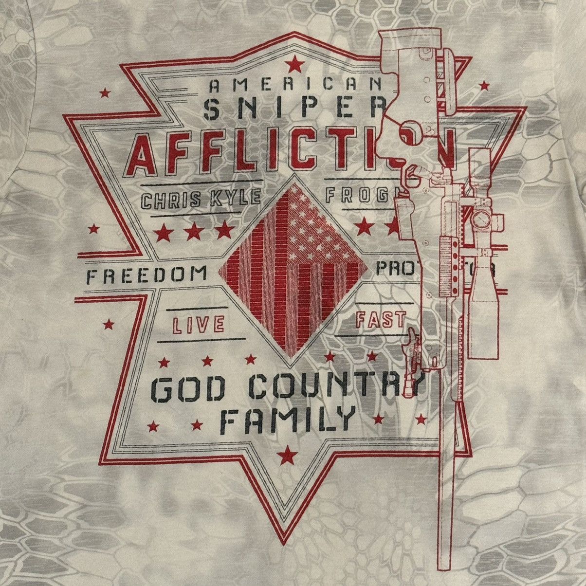 Affliction × Vintage Affliction Chris Kyle American Sniper Freedom T-Shirt Size US M / EU 48-50 / 2 - 3 Thumbnail