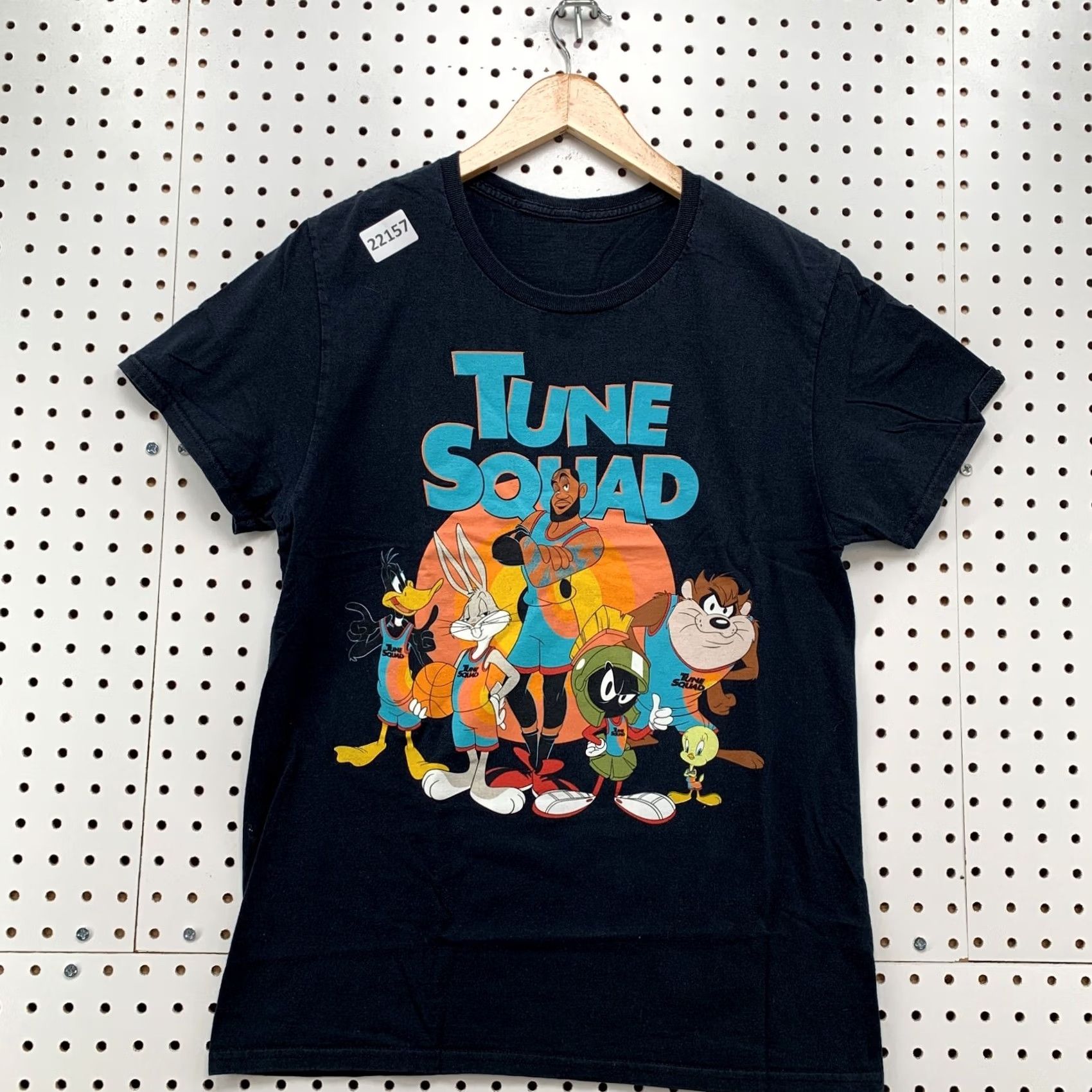 Vintage Tune Squad Shirt Black Looney Toons Lebron James Adult Small 18x27 Movie TEE Size US S / EU 44-46 / 1 - 7 Thumbnail