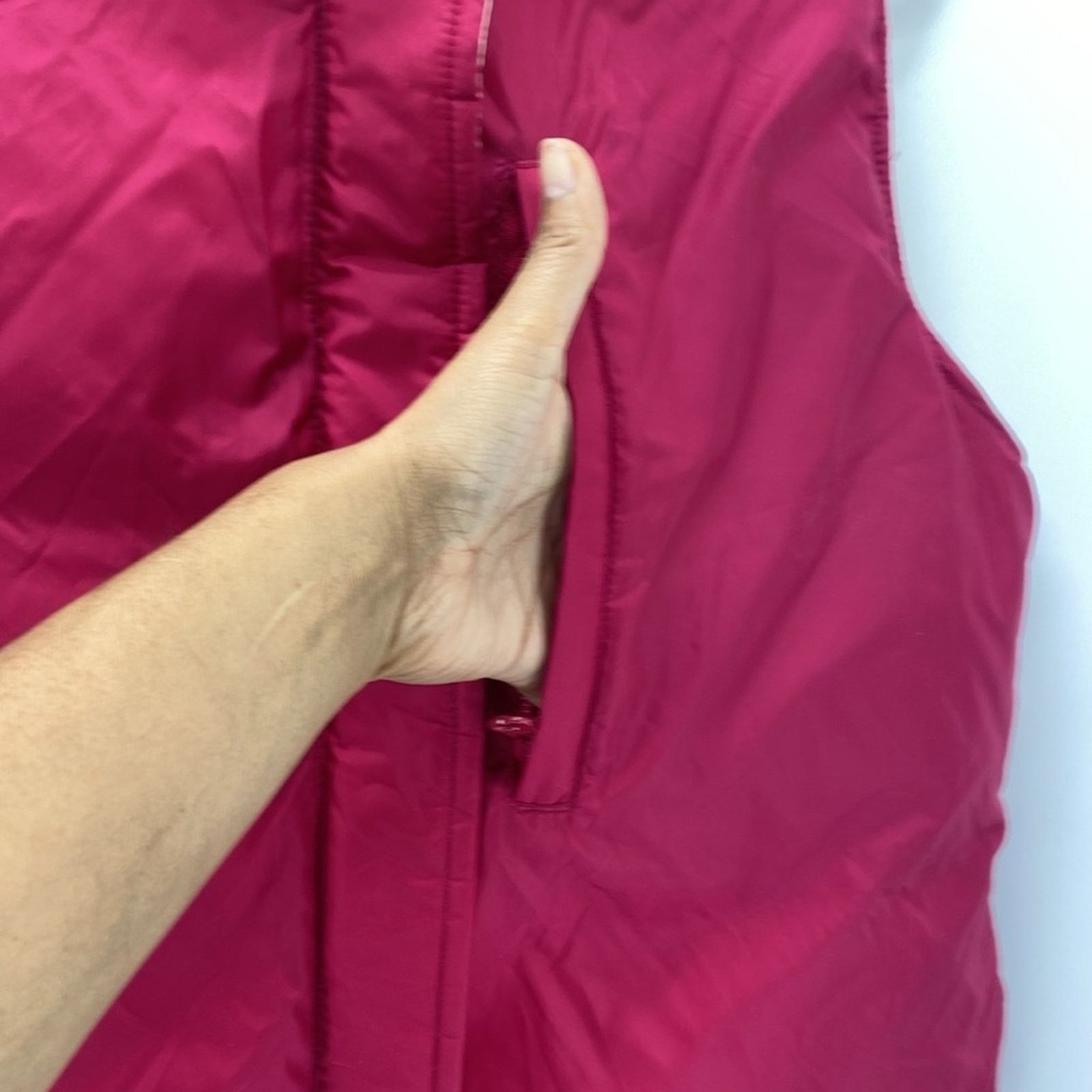 Lands' End Lands End Down filled Vest Reversible Pink White Puffer S Size S / US 4 / IT 40 - 7 Thumbnail