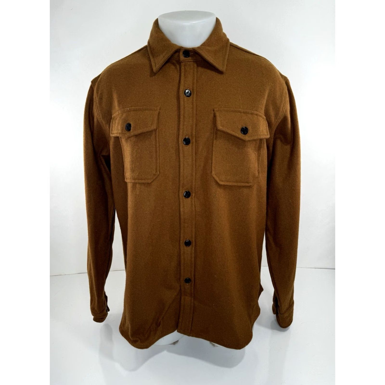 Schott SCHOTT U.S. ARMED FORCES Intermediate CIV / MIL 1913 WOOL L Jacket Shirt Jacket Men L Rust Brown EXCELLENT Size US L / EU 52-54 / 3 - 2 Thumbnail