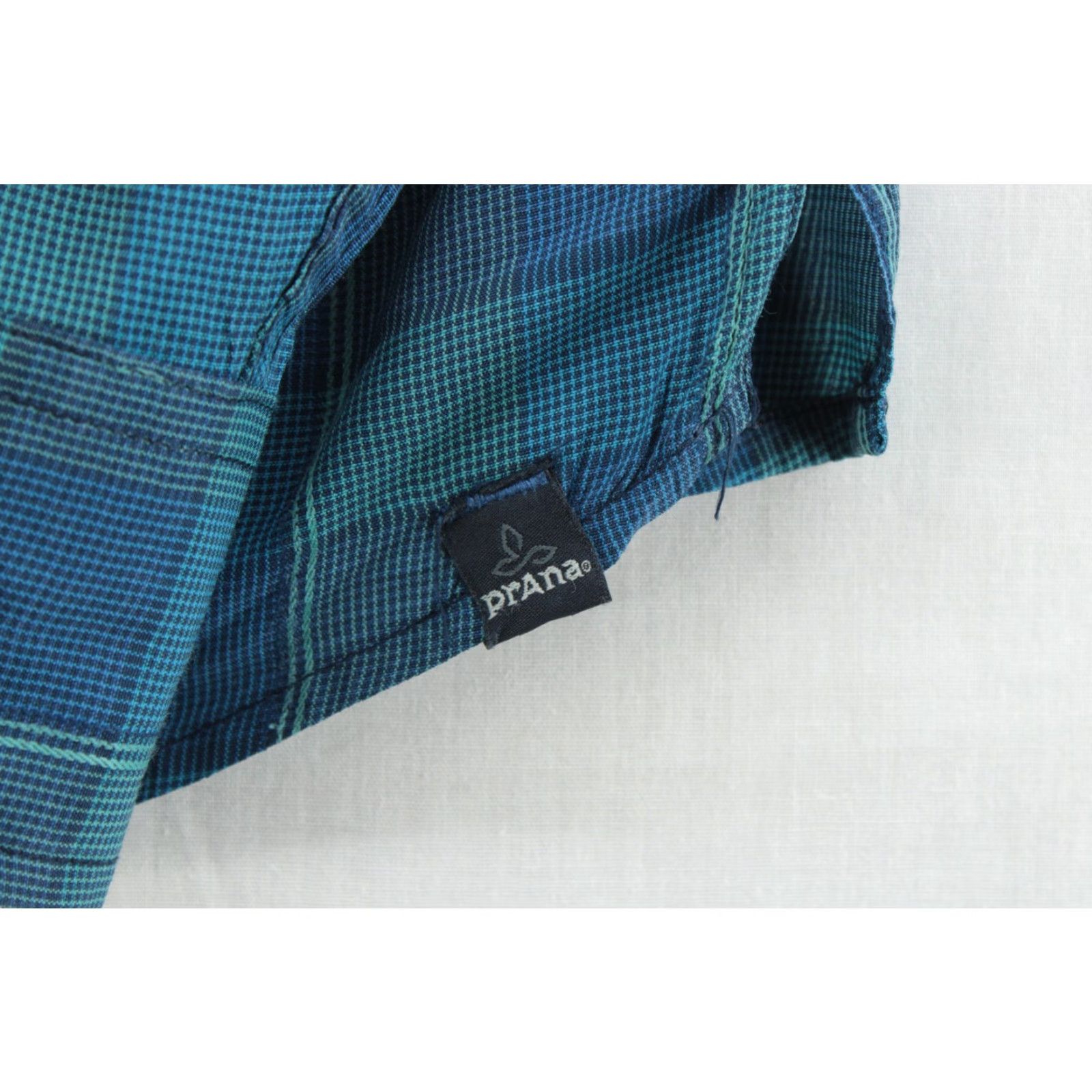 Prana prAna Shirt Men XL Blue Plaid Long Sleeve Button-Up Hiking Outdoors Roll Tab Size US XL / EU 56 / 4 - 3 Thumbnail