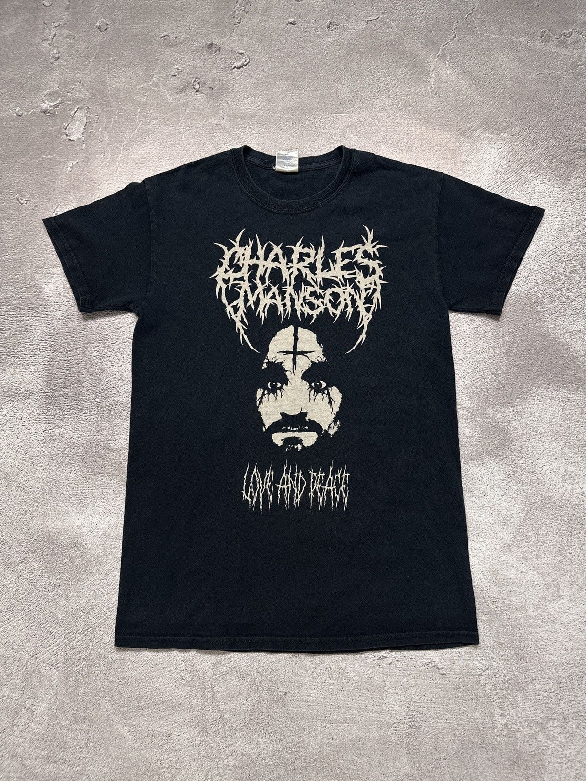 Vintage Charles Manson Love And Peace LGB Style T-Shirt
