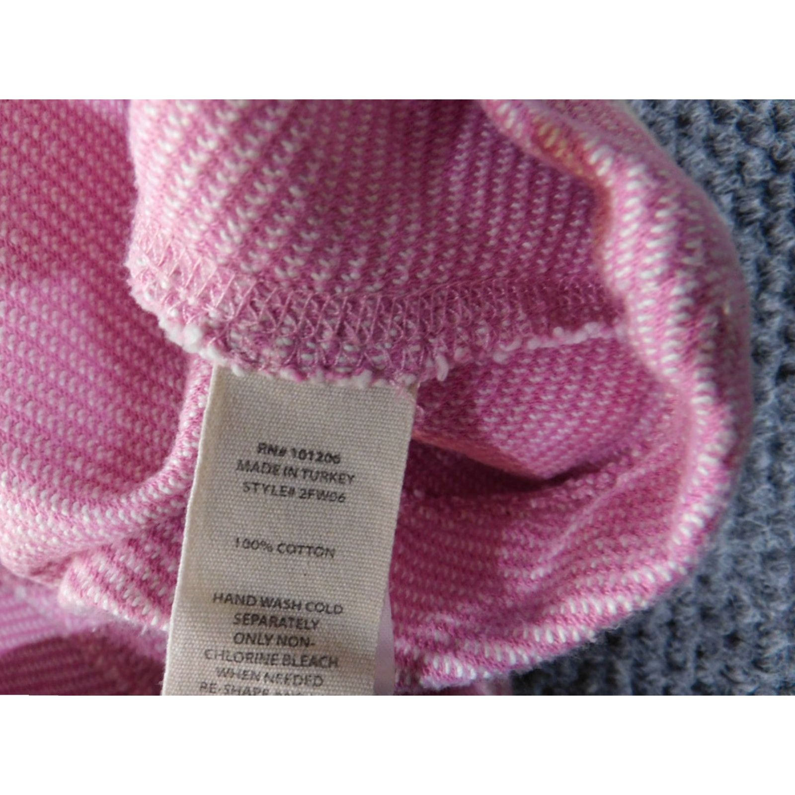 Soft Surroundings Soft Surroundings Sweatshirt Top Womens Medium Pink White 3/4 Sleeve Cotton Knit Casual Pullover Raglan Crew Neck Regular Modern American Boyfriends? Size M / US 6-8 / IT 42-44 - 7 Thumbnail
