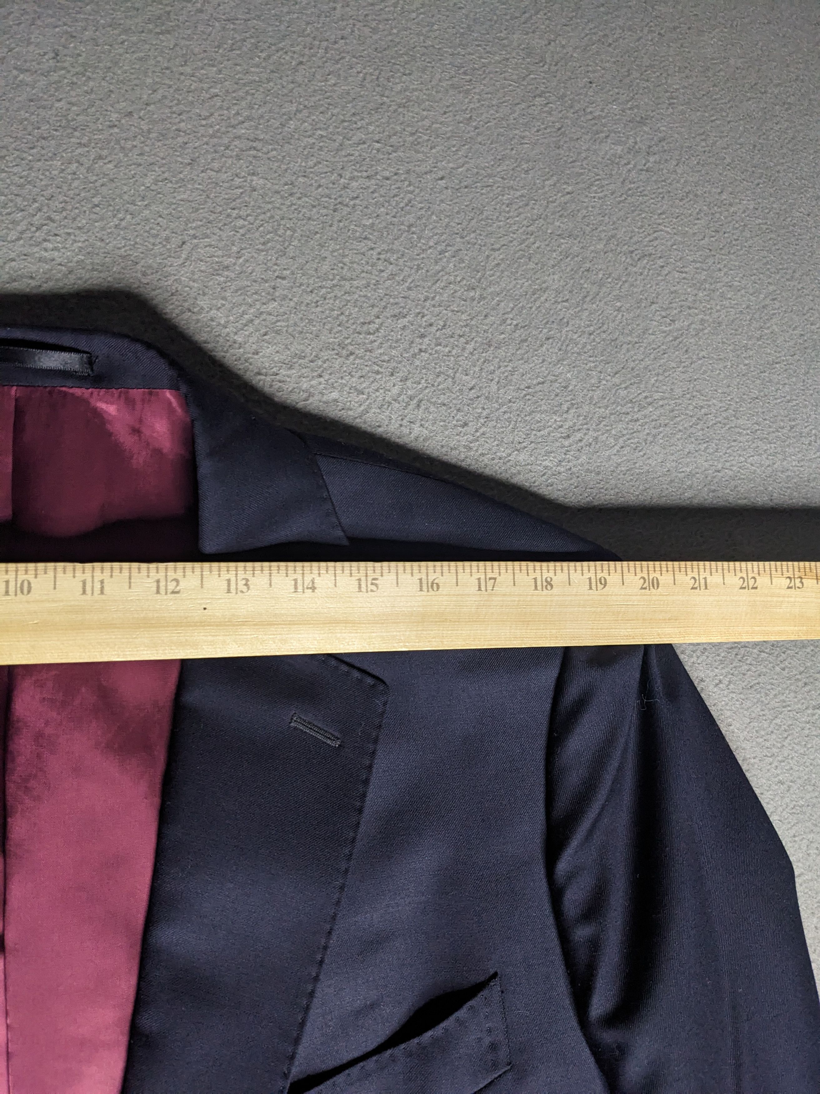 Spier & Mackay Spier MacKay Blazer Mens 42R Midnight Navy Wool Suit Jacket Size 42R - 13 Thumbnail
