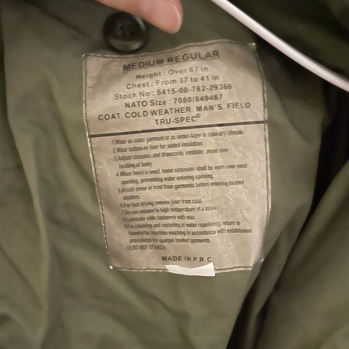 Tru-Spec × Vintage Vintage Tru Spec Olive Removable Hood Parka Men’s Size M Size US M / EU 48-50 / 2 - 12 Thumbnail