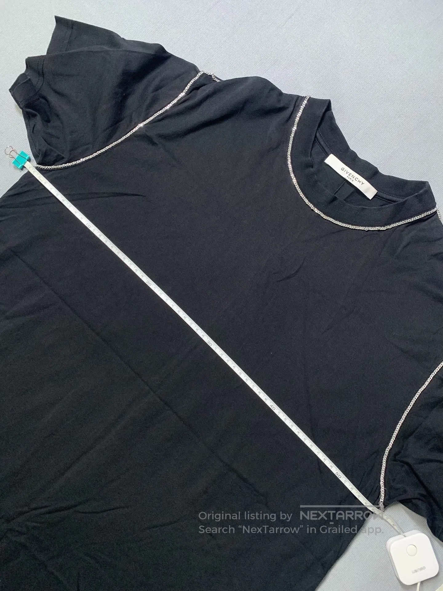 Givenchy Givenchy Silver Chain Short Sleeve Top. Size XS / US 0-2 / IT 36-38 - 6 Thumbnail