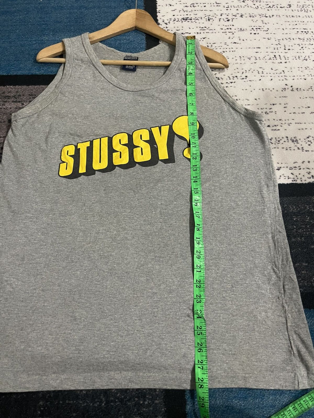 Stussy Vintage Stussy Big Logo Sleeveless Size US XL / EU 56 / 4 - 14 Thumbnail