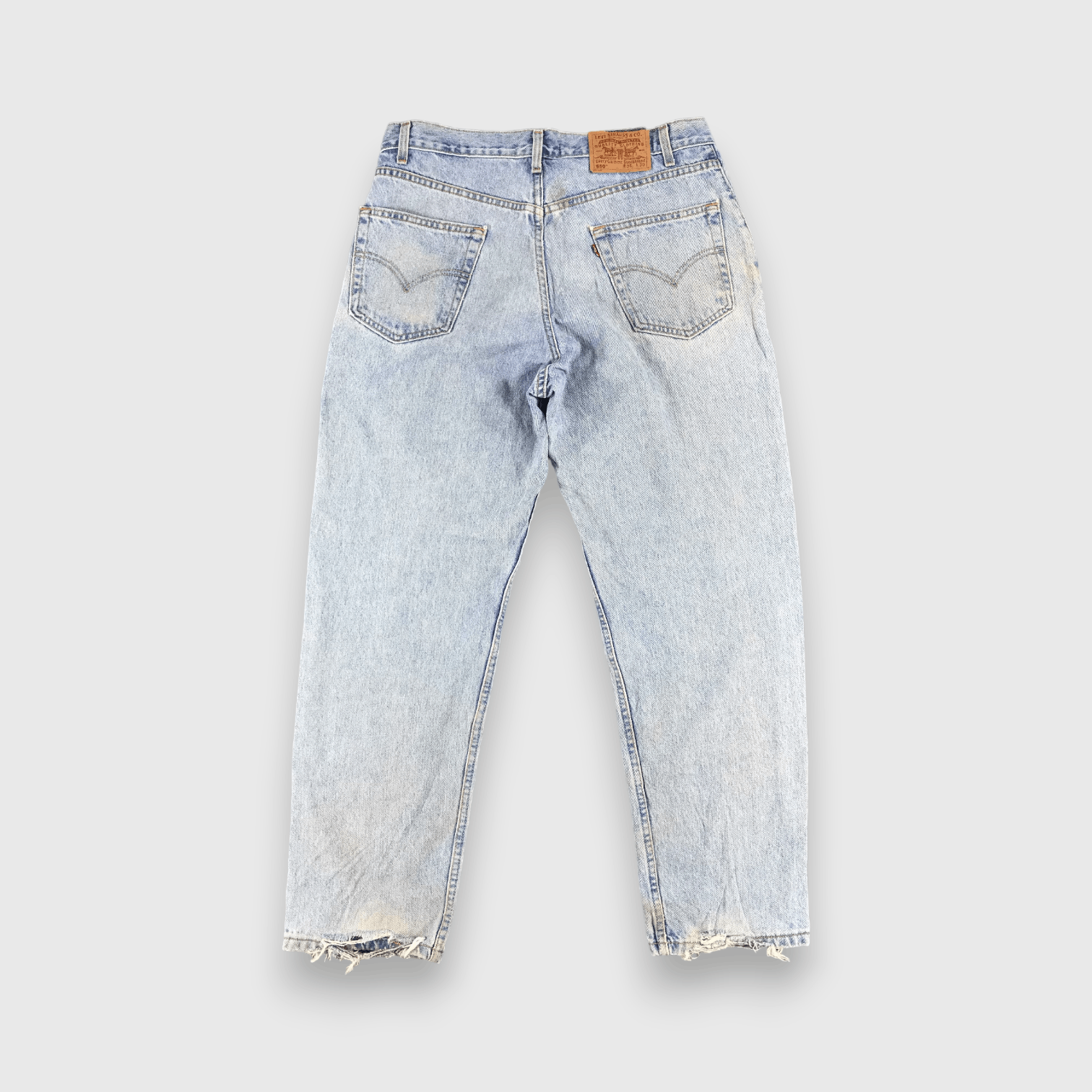 Levi's 90s Light Washed Vintage Levis 550 Jeans-J1022 Size US 35 - 2 Thumbnail