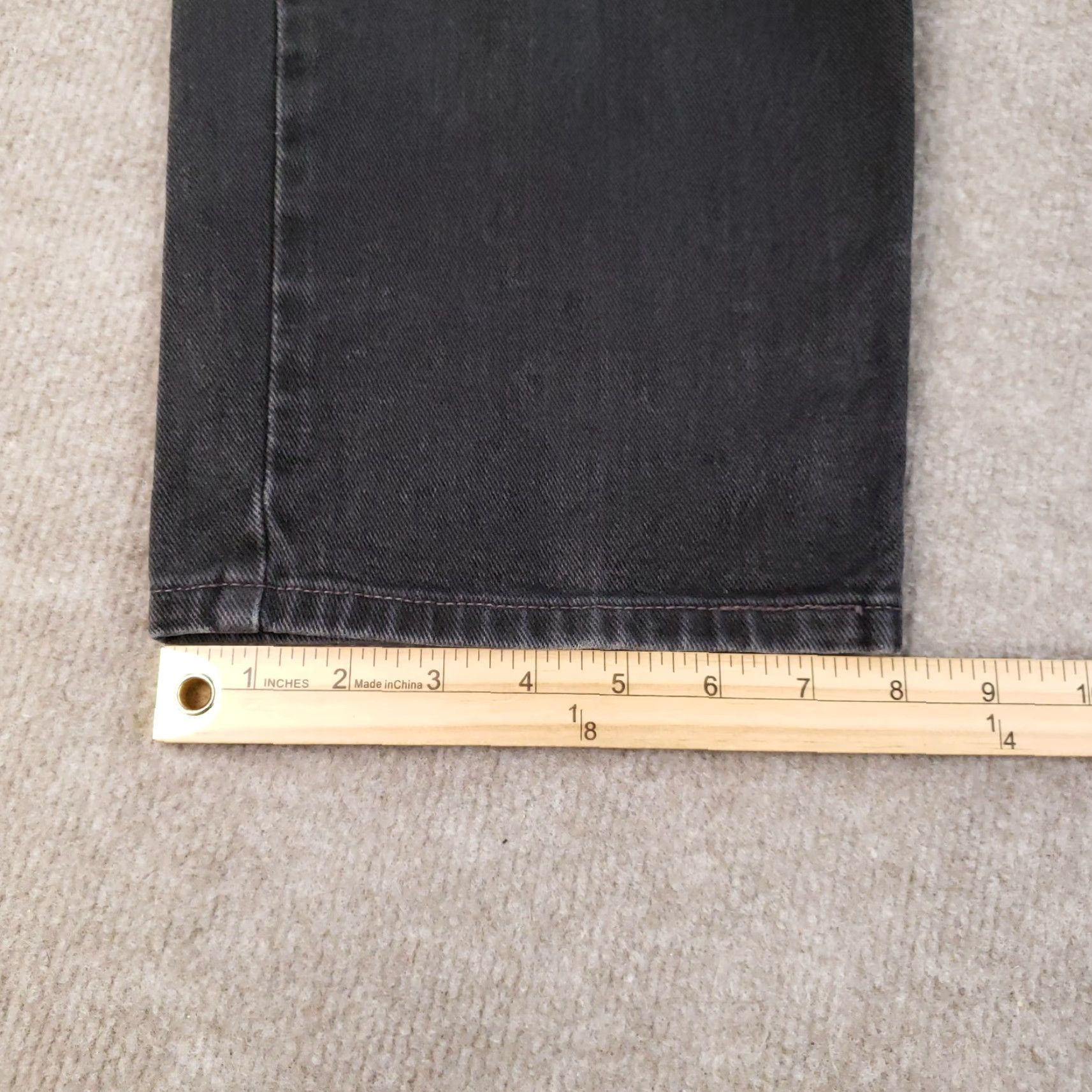 Levi's Levi's 550 Jeans Mens Black Denim 36x30 Relaxed Fit Straight Leg (34x28 Actual) Size US 36 / EU 52 - 4 Thumbnail