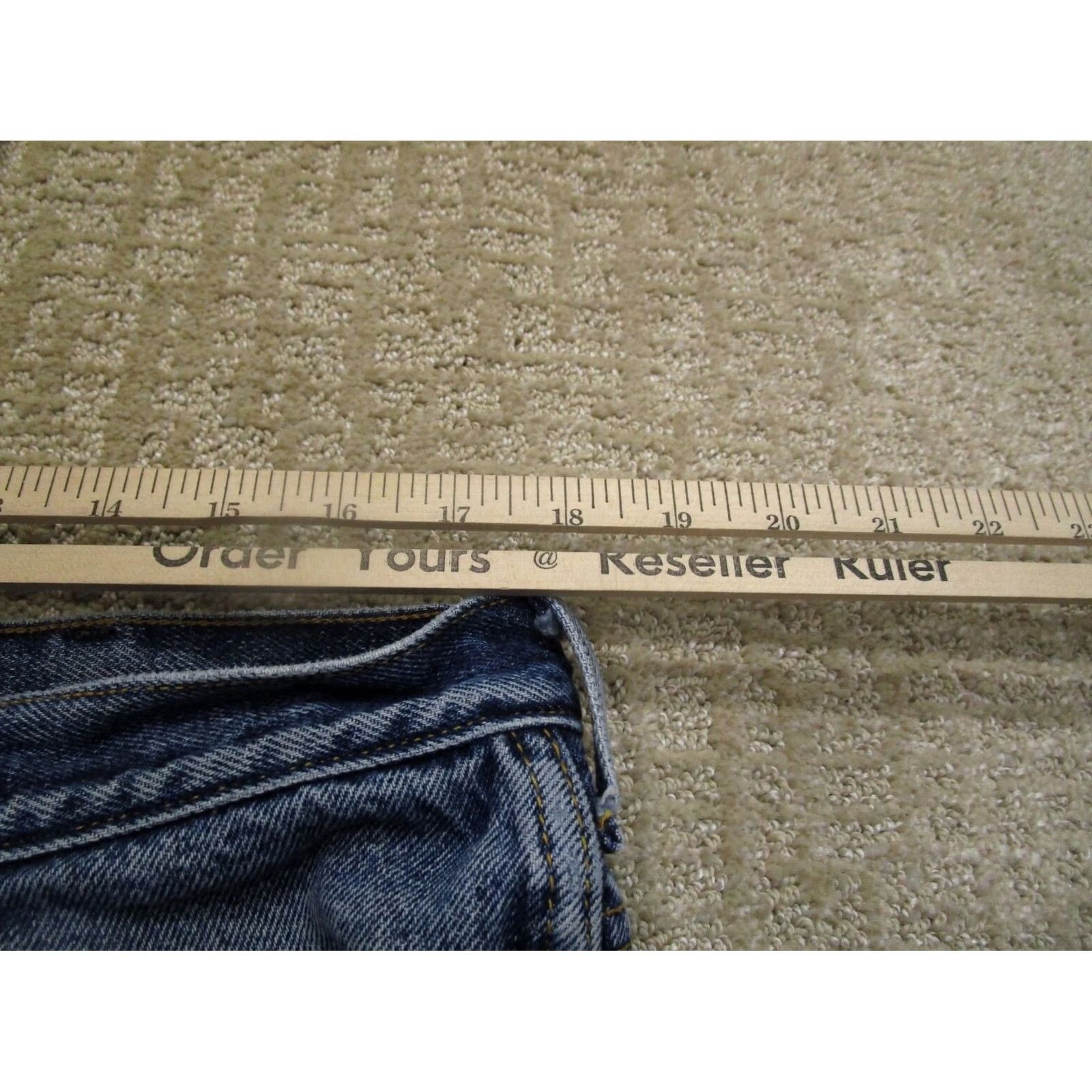 Denime Cinch Jeans Men 36x34 Blue Tapered Western Pants Dark Wash Denim Faded Rodeo Shirt Size US 36 / EU 52 - 5 Thumbnail