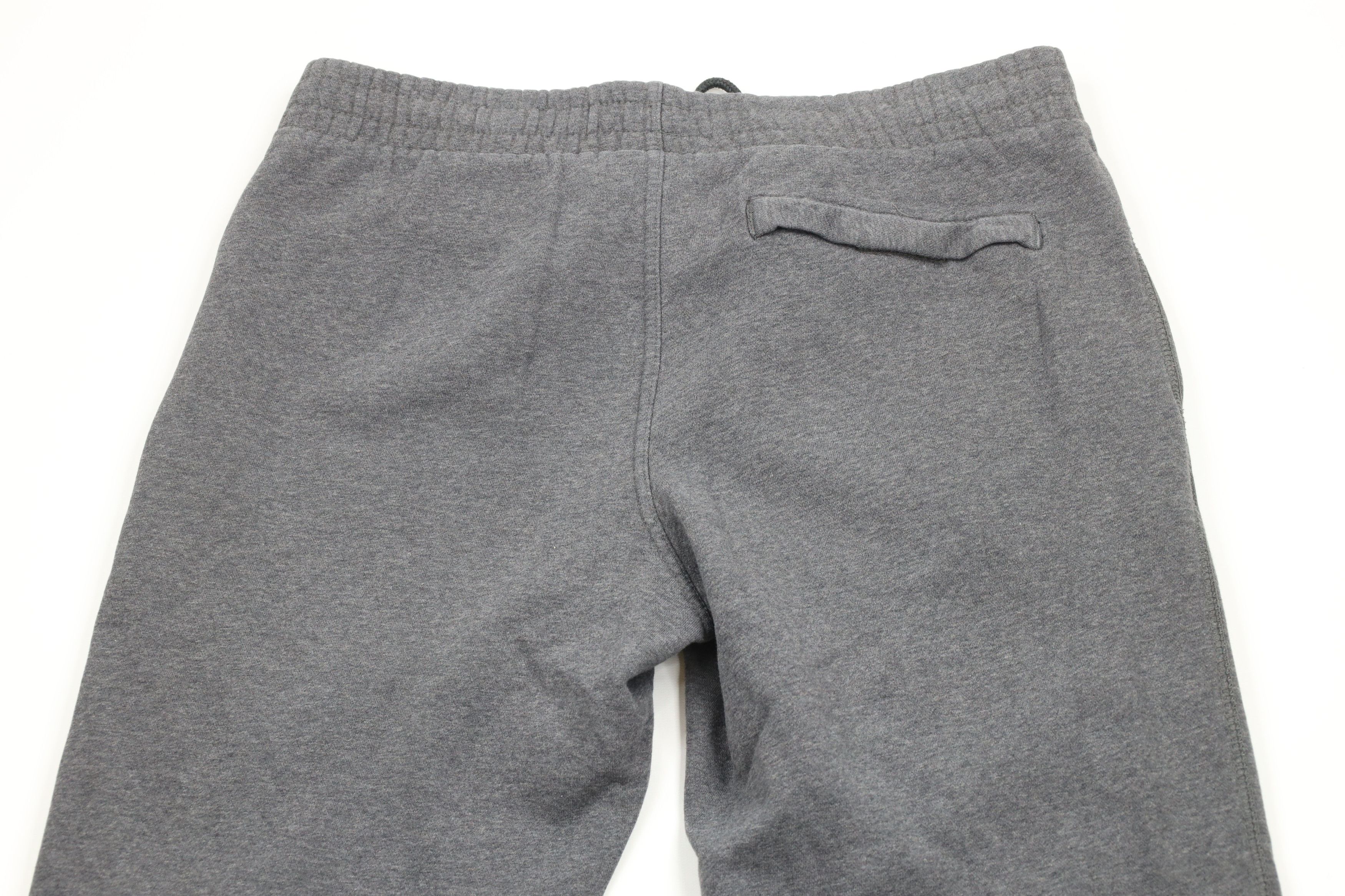 Nike × Vintage Vintage Nike Mini Swoosh Wide Leg Sweatpants Heather Gray Size US 34 / EU 50 - 9 Thumbnail