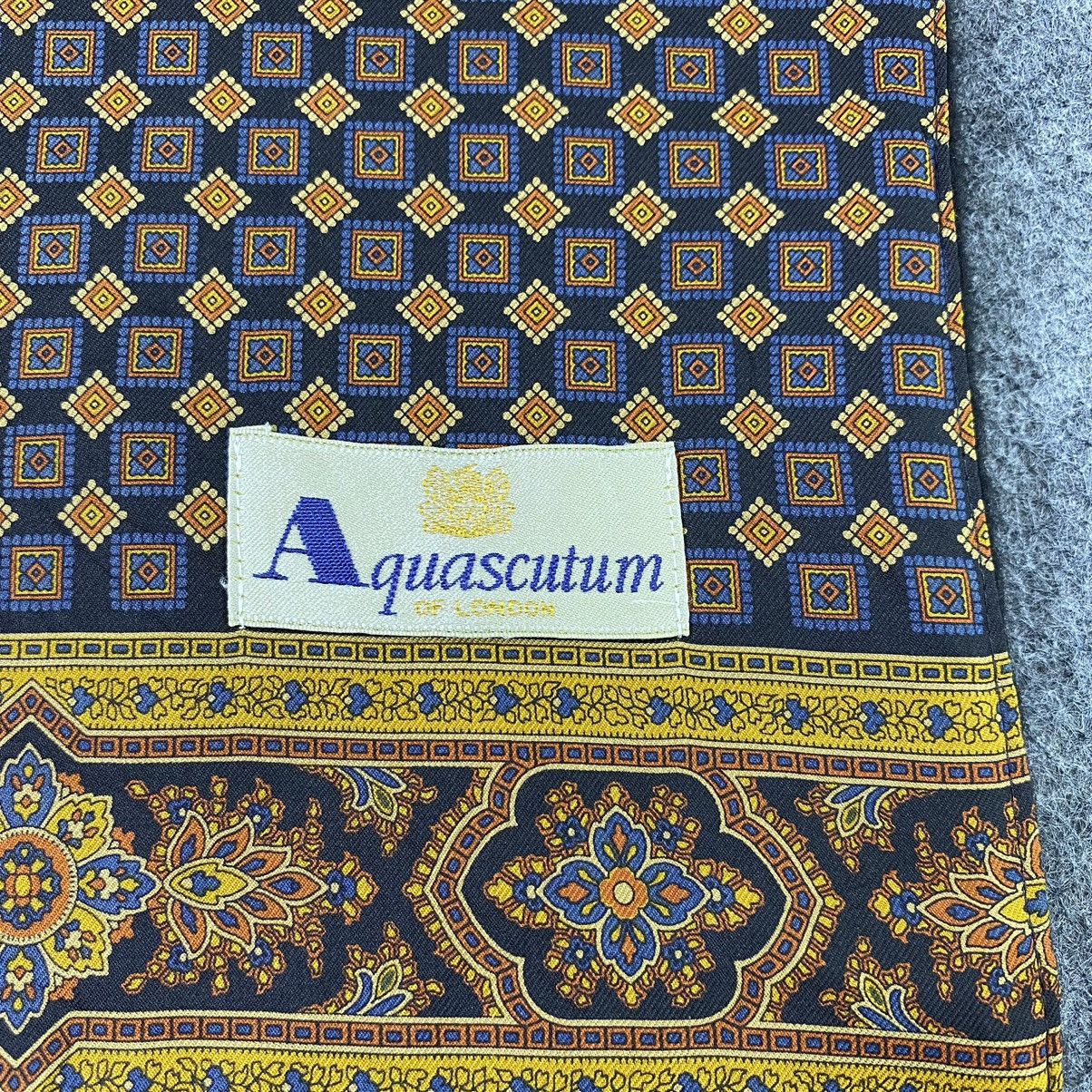 Aquascutum × Vintage Aquasqutum Silk Scarf / Muffler / Neckwear-K008 Size ONE SIZE - 5 Thumbnail