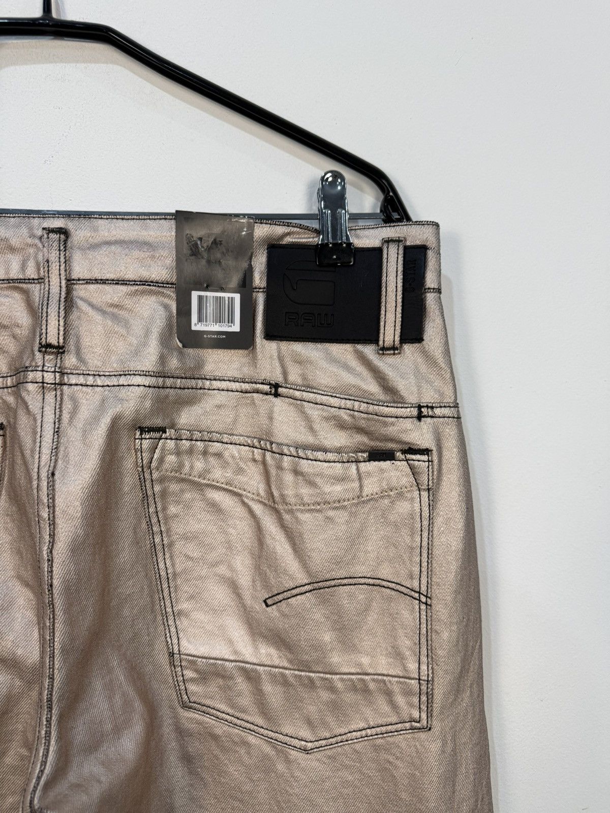 G-Star G-Star Raw Scutar 3D Gold Metallic Denim Pants Size US 32 / EU 48 - 10 Thumbnail