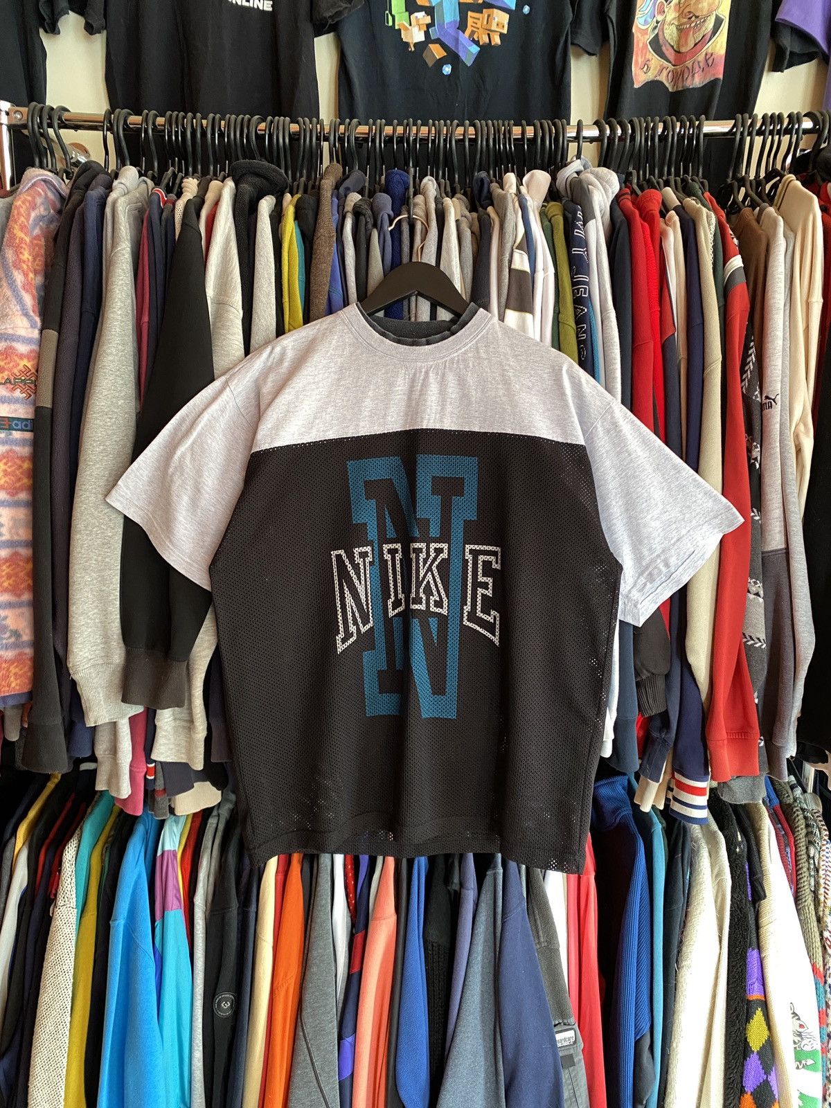 Nike NIKE MESH VINTAGE BOOTLEG T-SHIRT 90s Size US XL / EU 56 / 4 - 1 Thumbnail
