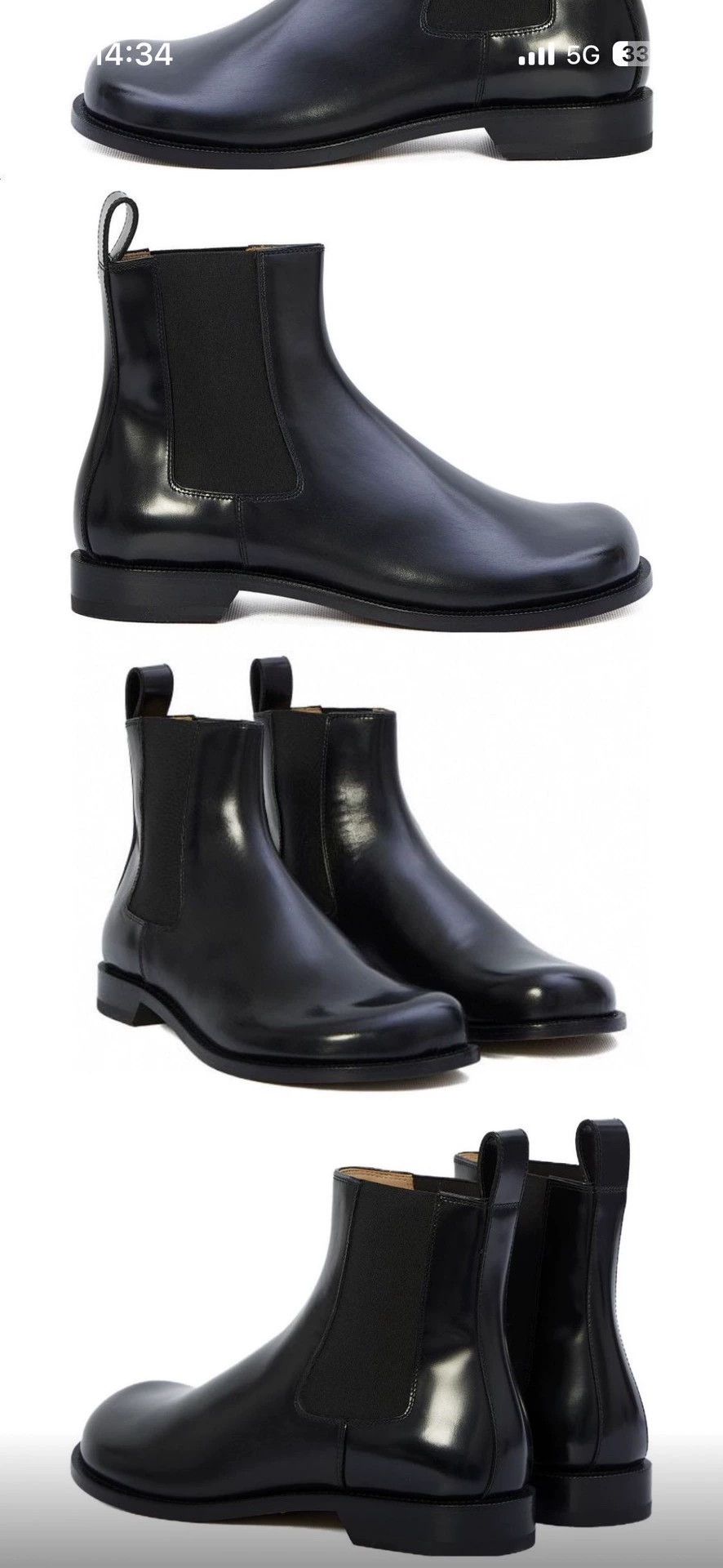 Loewe black chelsea boots for men by loewe Size US 10 / EU 43 - 7 Thumbnail