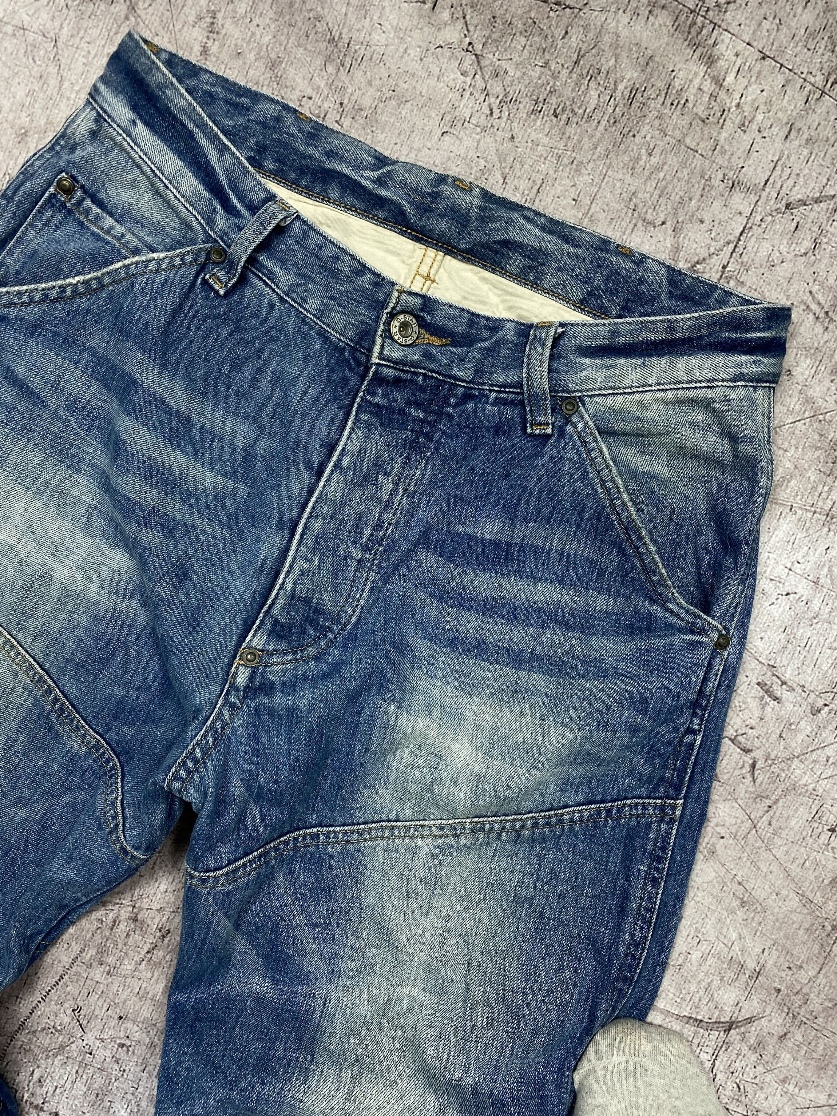 G-Star G Star Raw Vintage Mens Denim Pants Double Knee Jeans Size US 32 / EU 48 - 2 Thumbnail