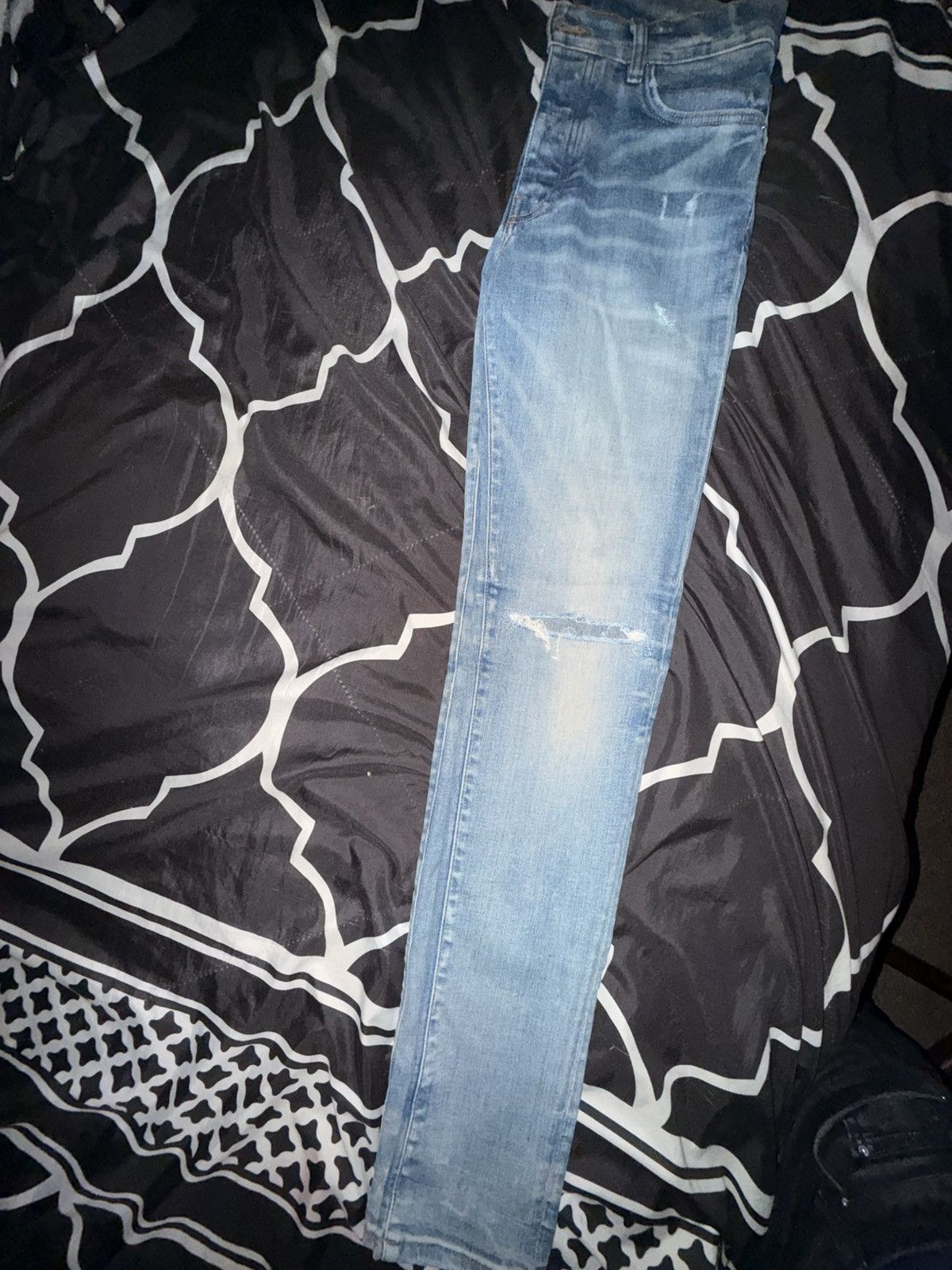 Amiri 🔥 Amiri logo jeans 🔥 Size US 31 - 4 Thumbnail