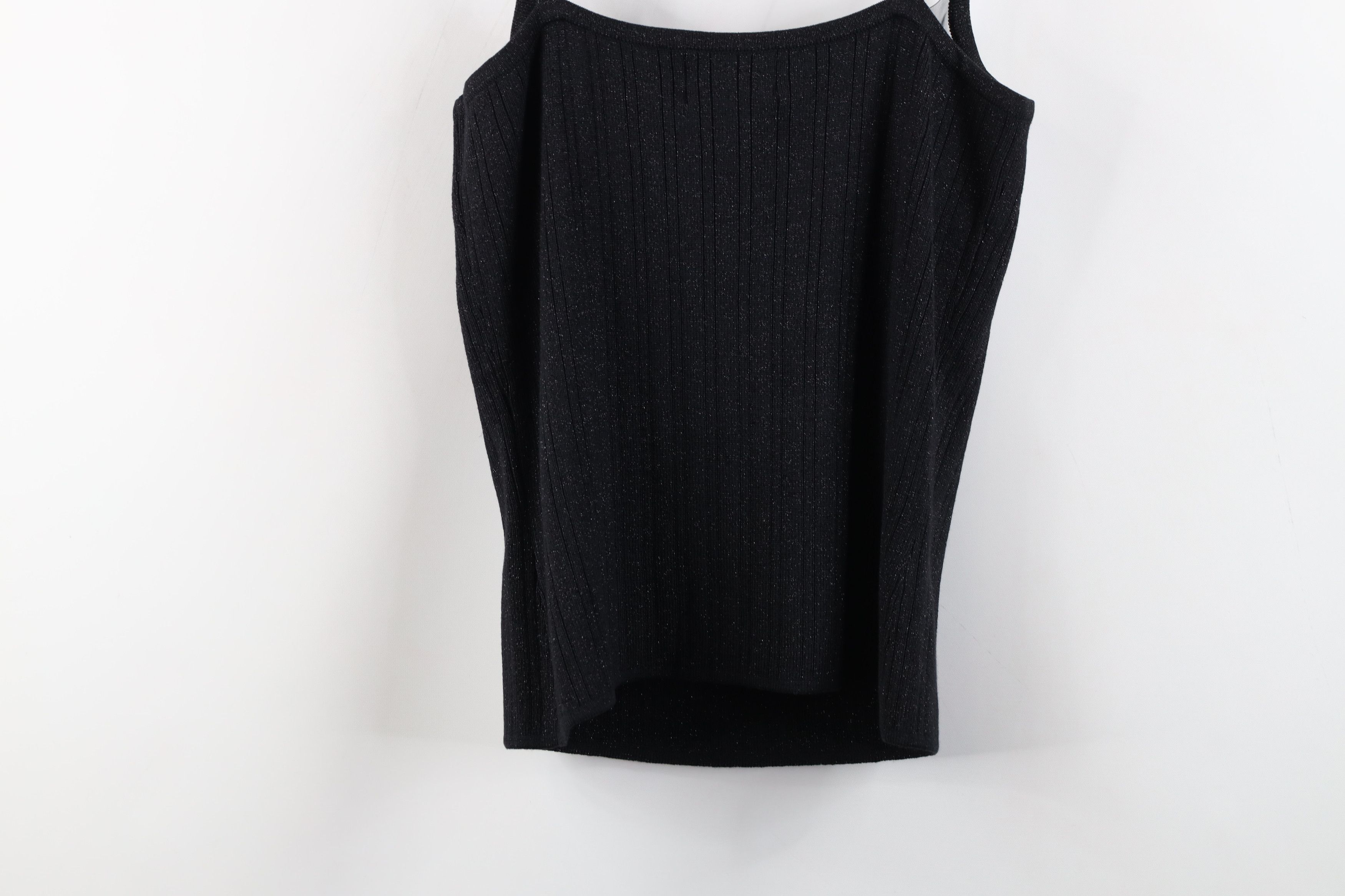 Vintage Vintage 90s Cache Flower Silk Blend Knit Tank Top T-Shirt Size M / US 6-8 / IT 42-44 - 9 Thumbnail