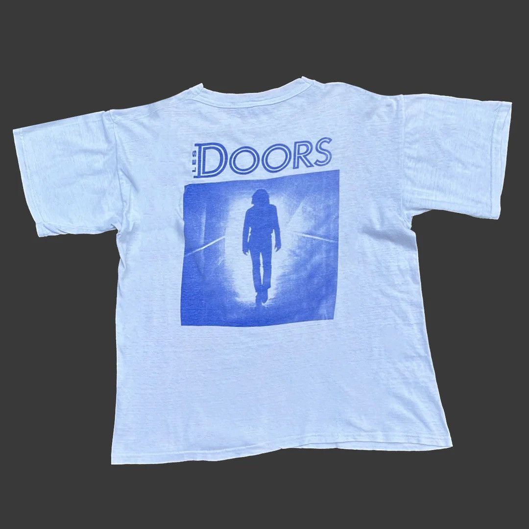 Image of Band Tees x Movie The Doors 91 90's VTG Movie Promo Jim Morrison Graphic Tee in White (Size XL)