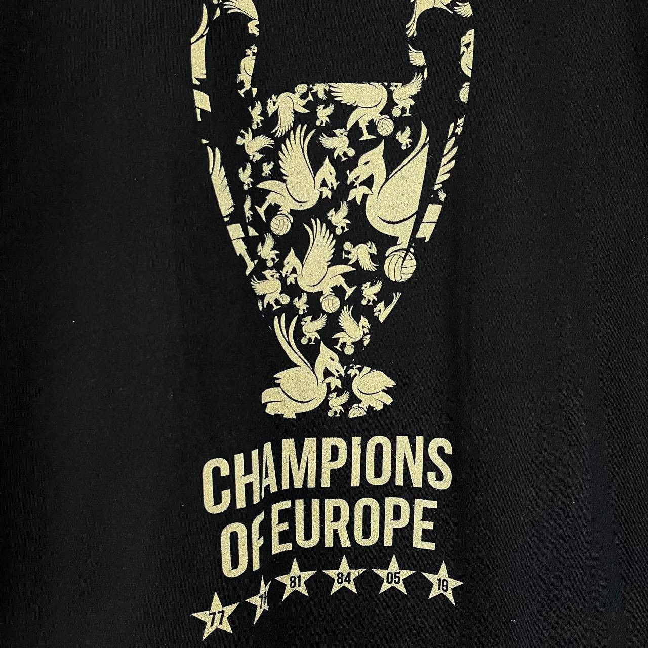 Vintage Liverpool Champions of Europe Merchandise Tshirt Size M Size US M / EU 48-50 / 2 - 4 Thumbnail