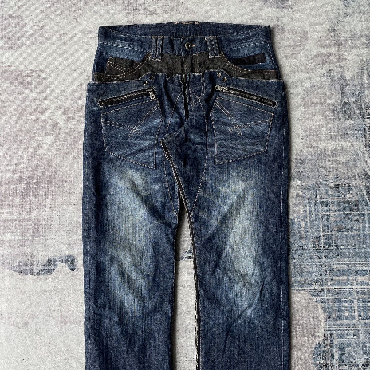 If Six Was Nine × Le Grande Bleu (L.G.B.) × PPFM PPFM Anarchy 3 Way Styles Punk Denim Size US 32 / EU 48 - 9 Thumbnail