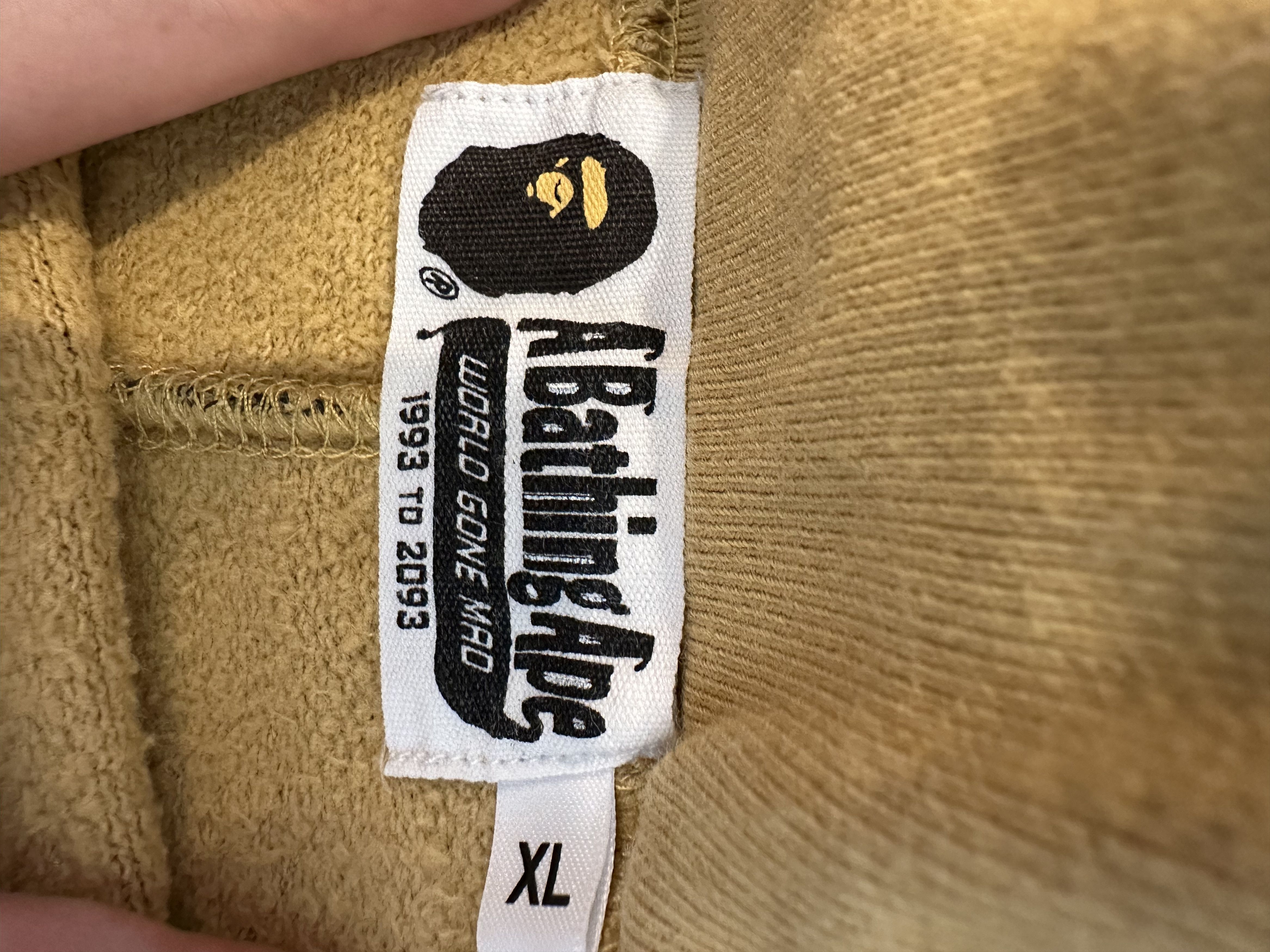 Bape BAPE 1st Camo ATS Sweat Shorts (Yellow) (XL) Size US 33 - 4 Thumbnail