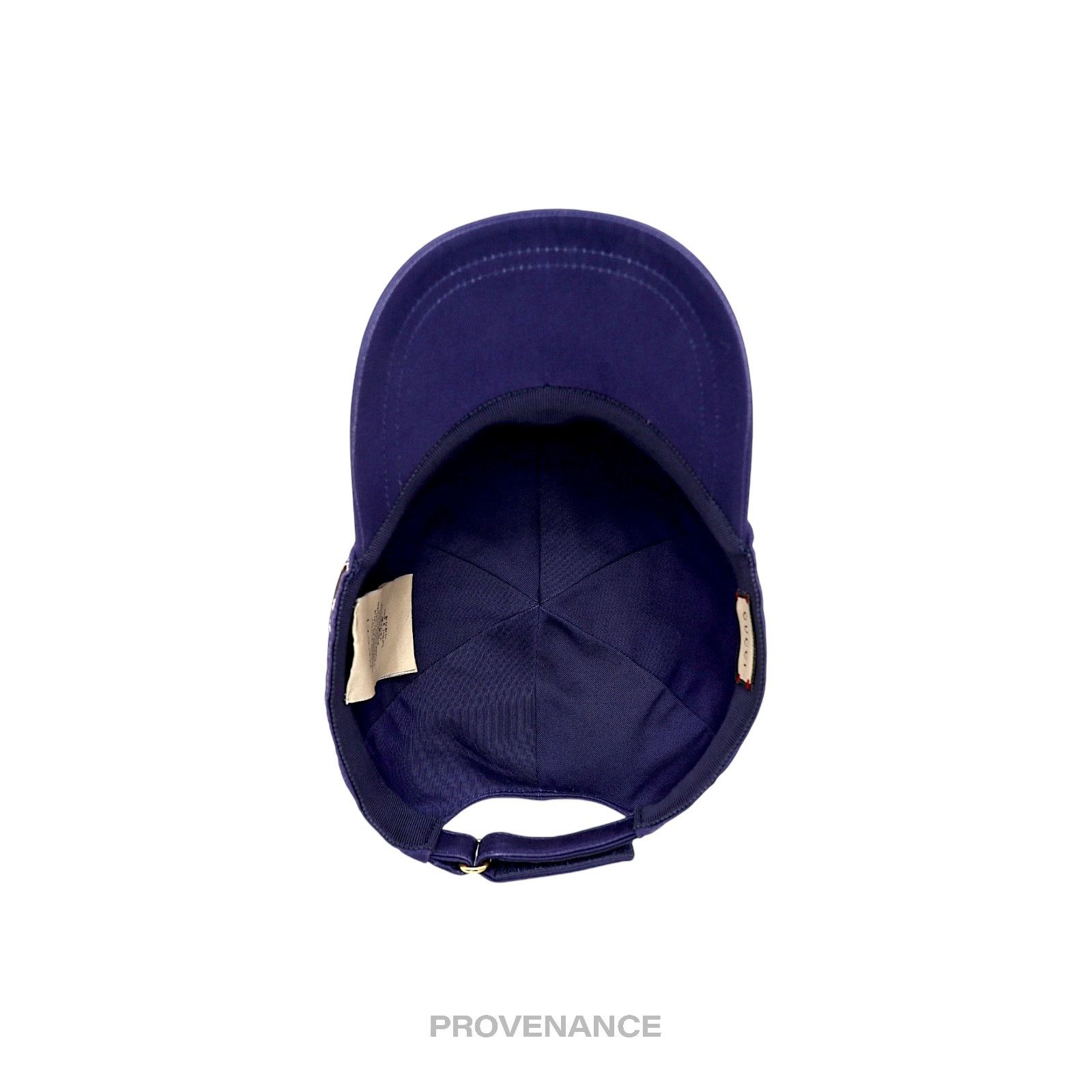 Gucci 🔴 Gucci Eschatology Patch Logo Hat Cap - Blue Size ONE SIZE - 8 Thumbnail