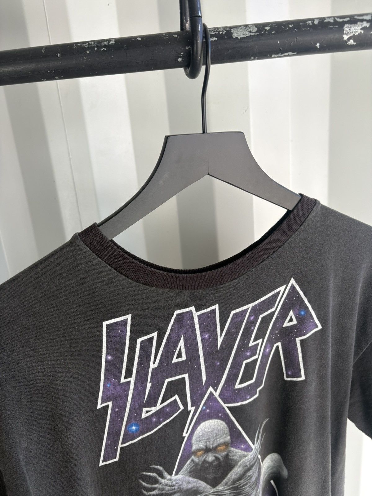 Band Tees Vintage Slayer Repaired Faded Distressed Shirt GRUNGE Band Size US XL / EU 56 / 4 - 4 Thumbnail