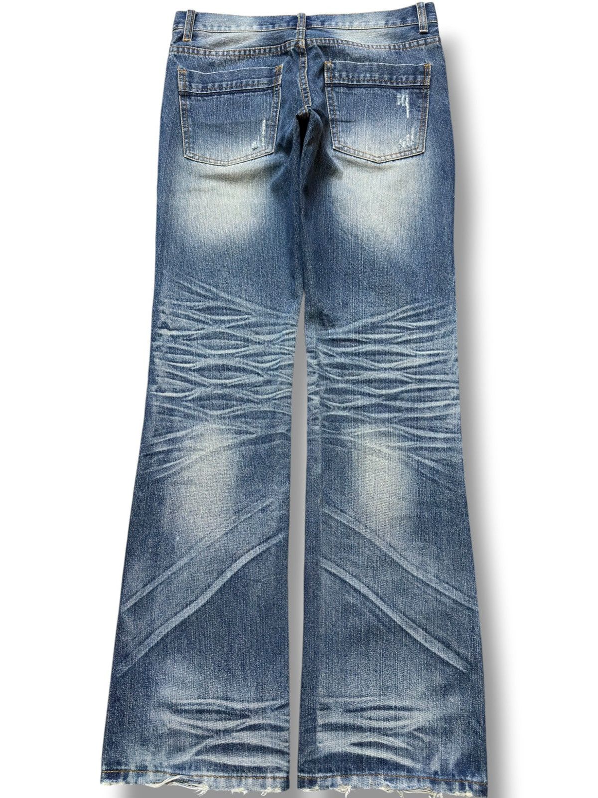 Independent Trading Co. Vintage Indecent Flare Whiskers Grunge Denim Size US 32 / EU 48 - 3 Thumbnail