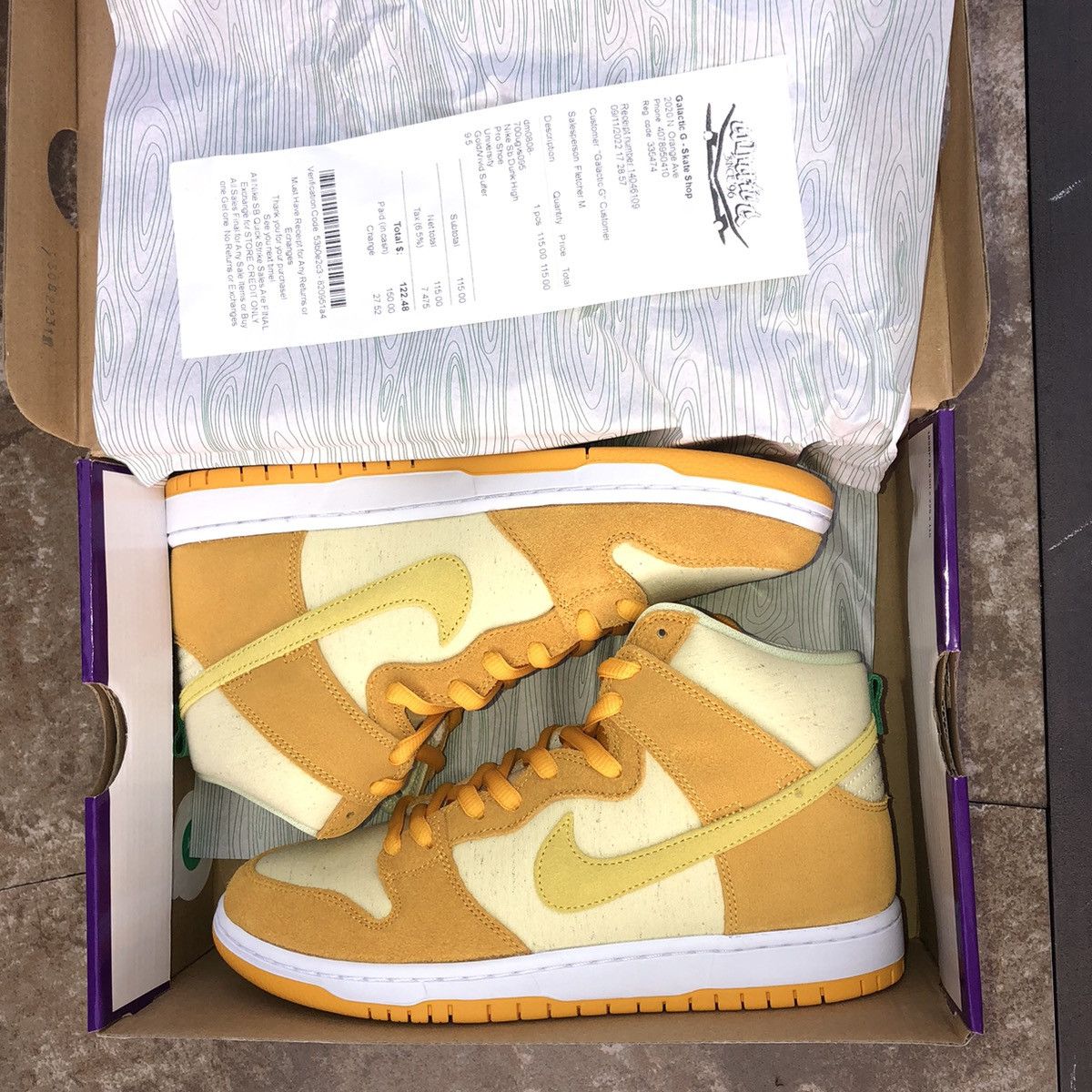 image of Ds Nike Sb Dunk High “Fruity Pack” Pineapple Size 9.5 OG All Shoes in Yellow, Men's