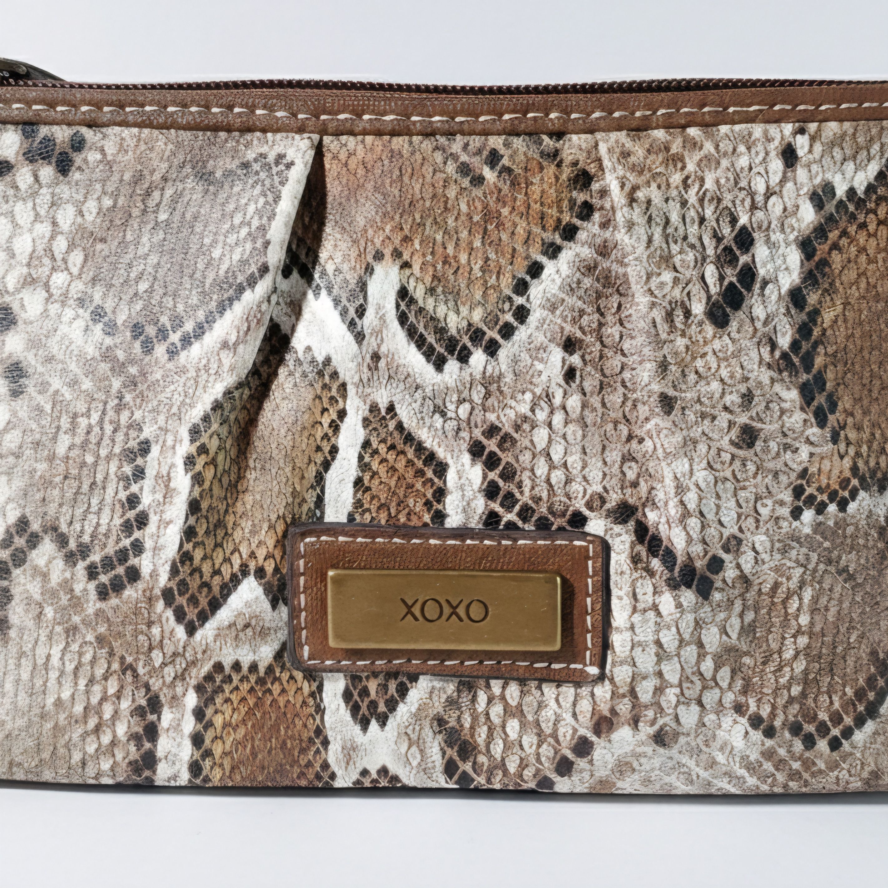 XOXO XOXO 10.5x4.5" Wristlet Purse NEW Snake Print Vegan Leather Size ONE SIZE - 3 Thumbnail