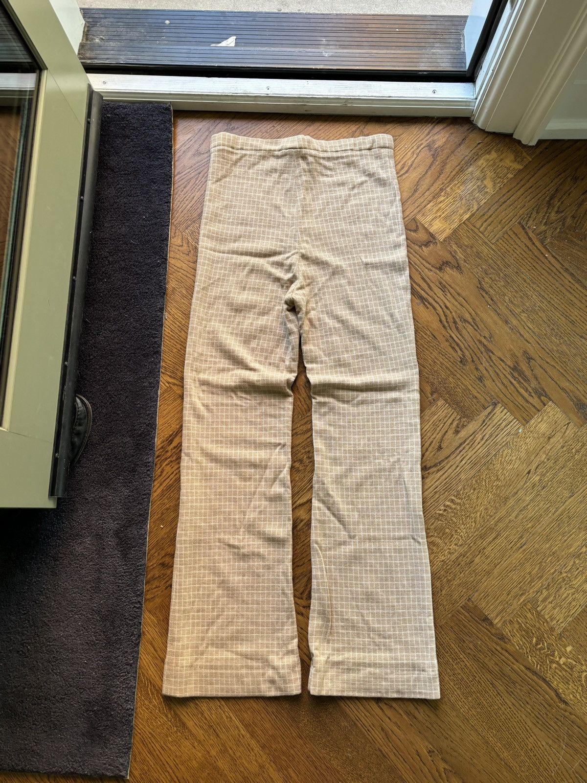 Vintage 1970s Apres Ski Leggings Vintage Wool Pants Plaid Banff 70s Size 32" / US 10 / IT 46 - 2 Thumbnail