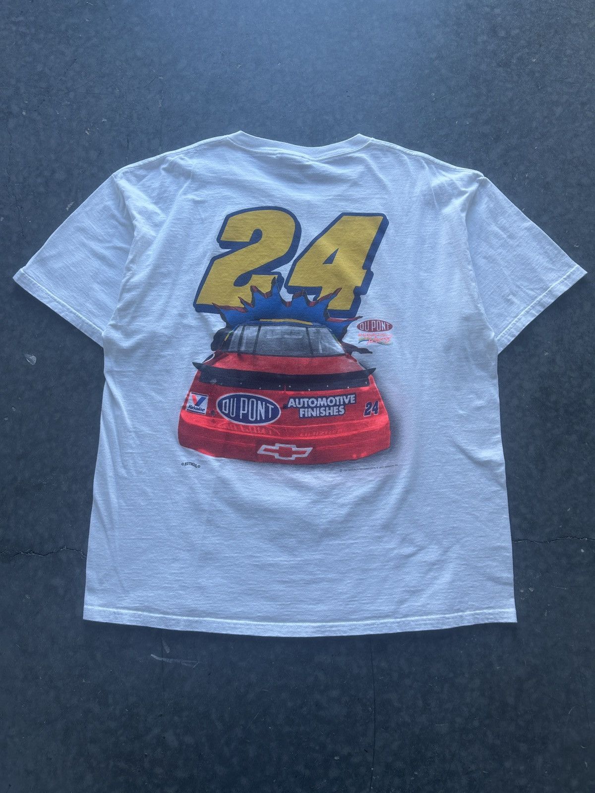 NASCAR × Nutmeg × Vintage Vintage 90s NASCAR Jeff Gordon Graphic Tee Size US XL / EU 56 / 4 - 4 Thumbnail