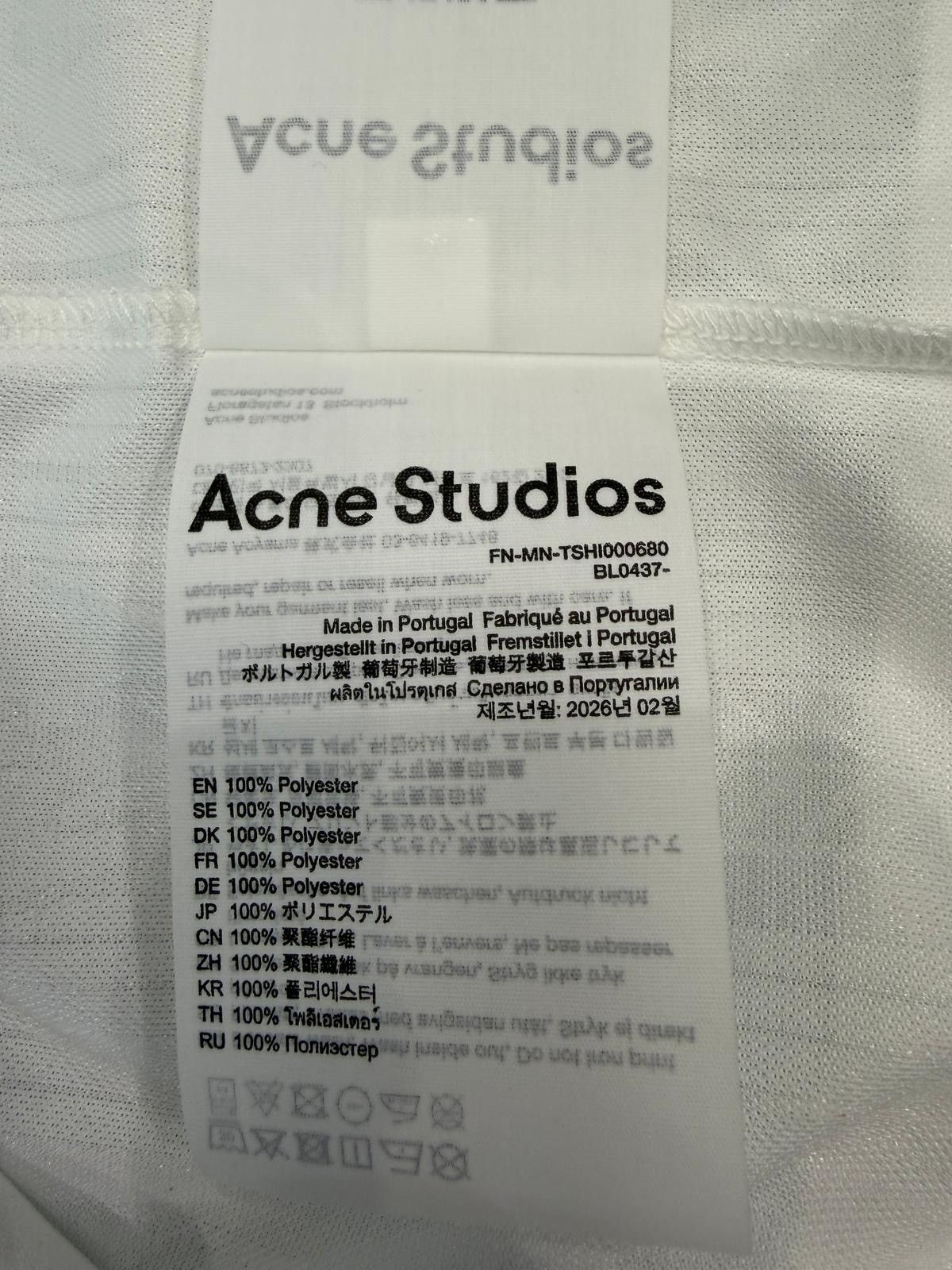 Acne Studios ACNE STUDIOS - Football Jersey White Size US M / EU 48-50 / 2 - 3 Thumbnail